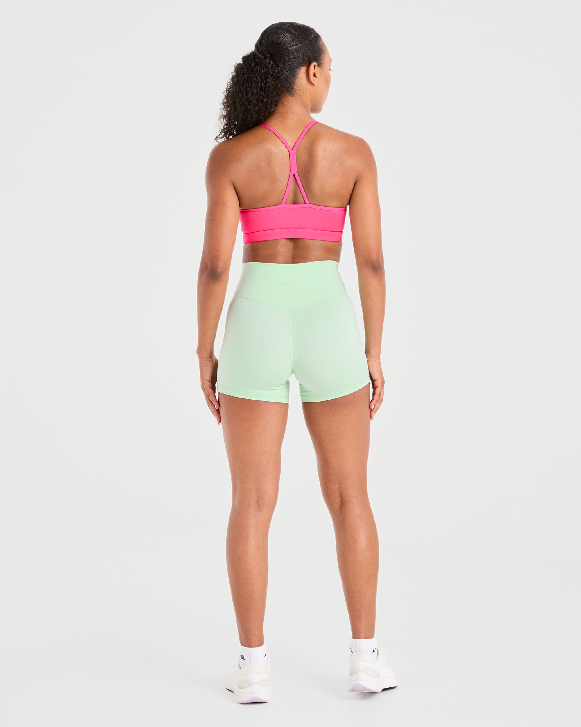 Essential Ruched Sports Bra - Hot Rosa