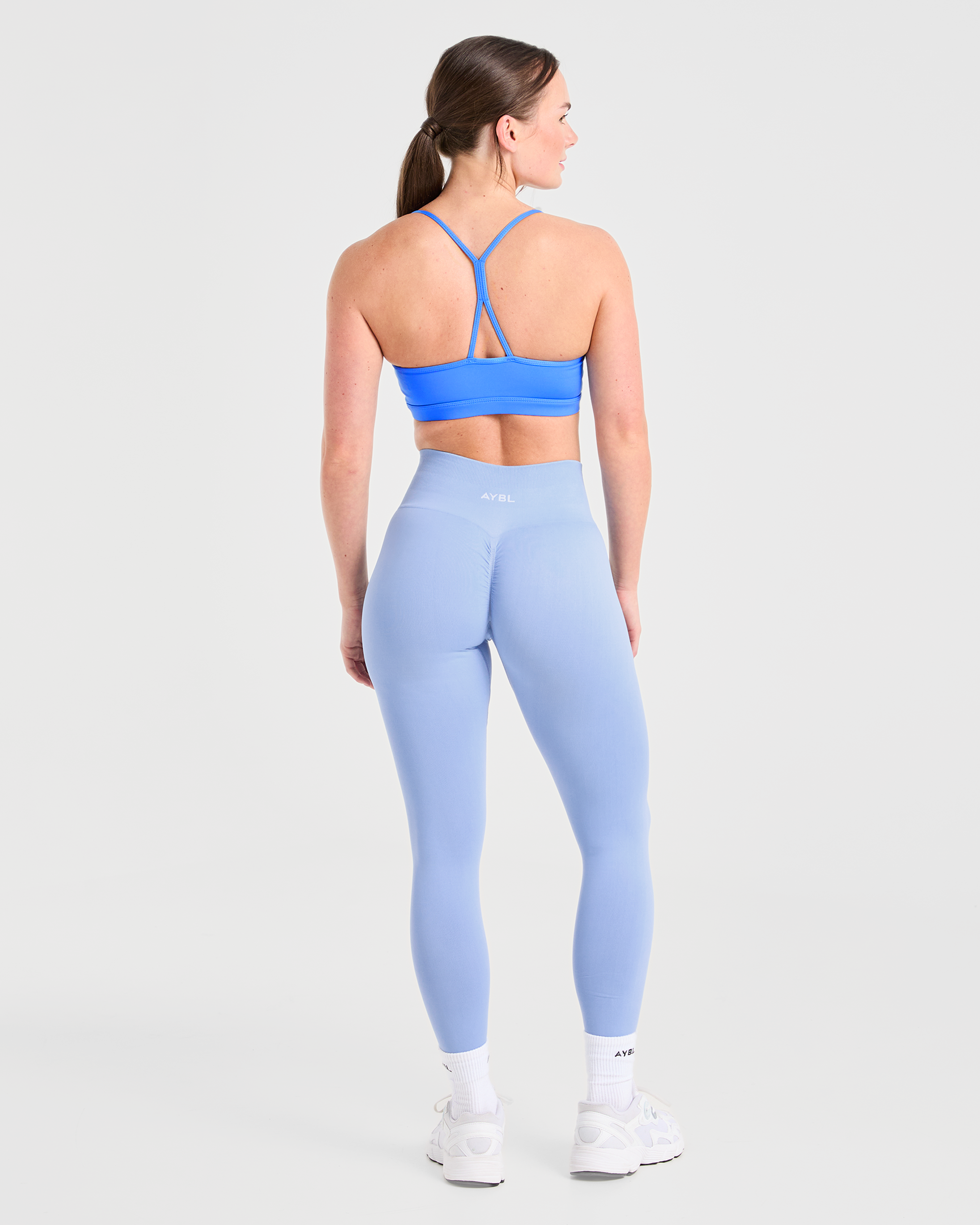 Essential Ruched Sports Bra - Summer Blau