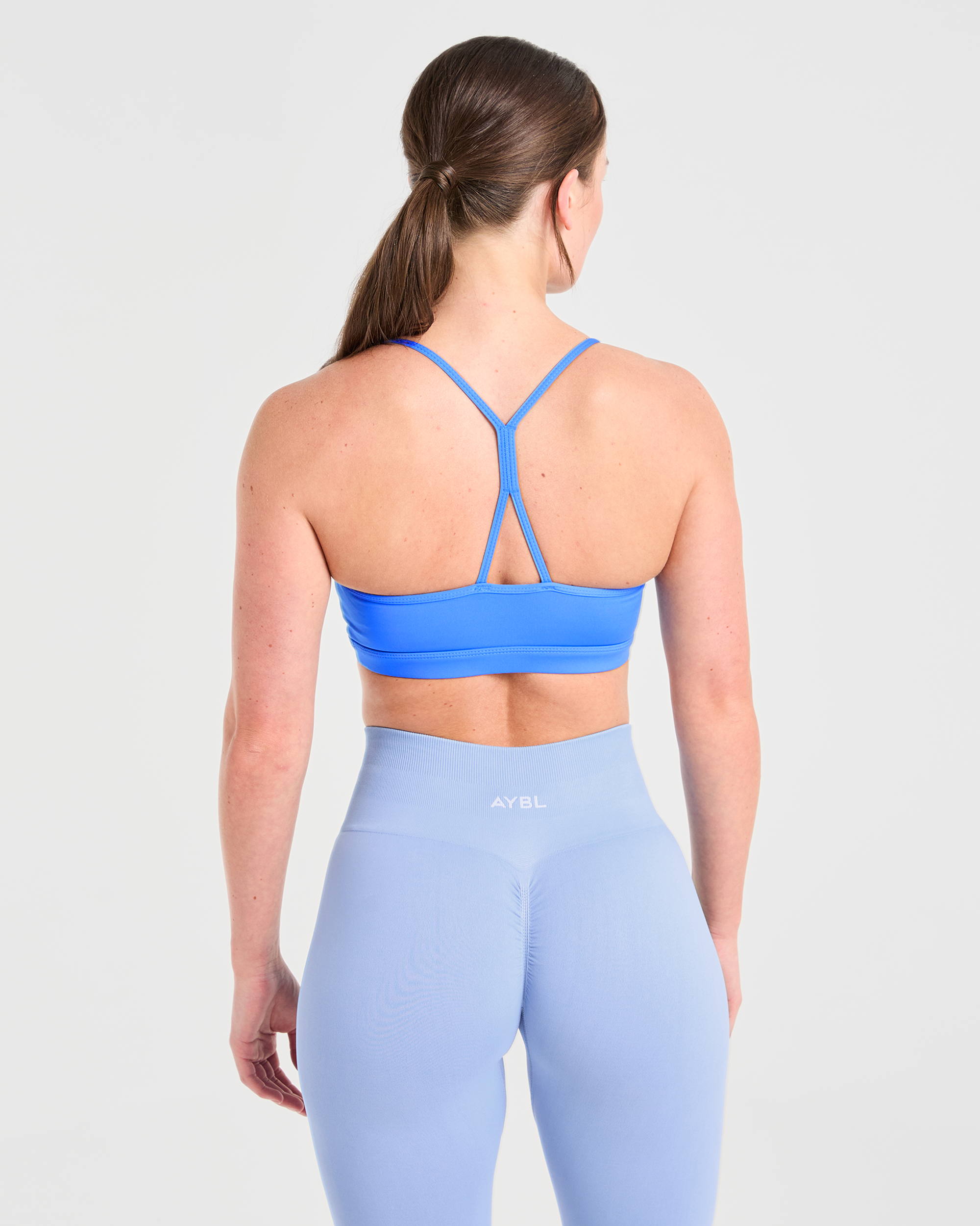 Essential Ruched Sports Bra - Summer Blau