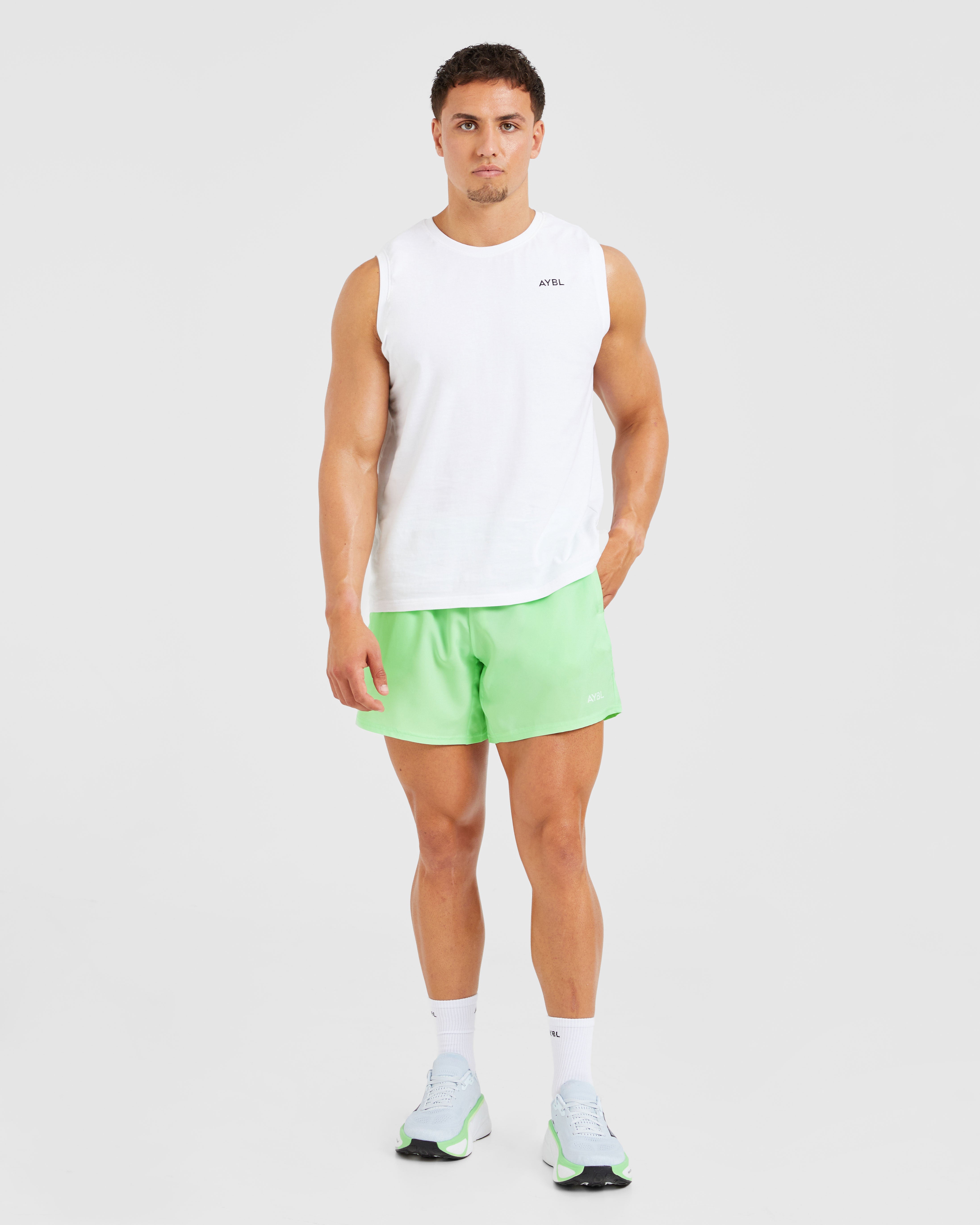 Core 5" Shorts - Lime Grün
