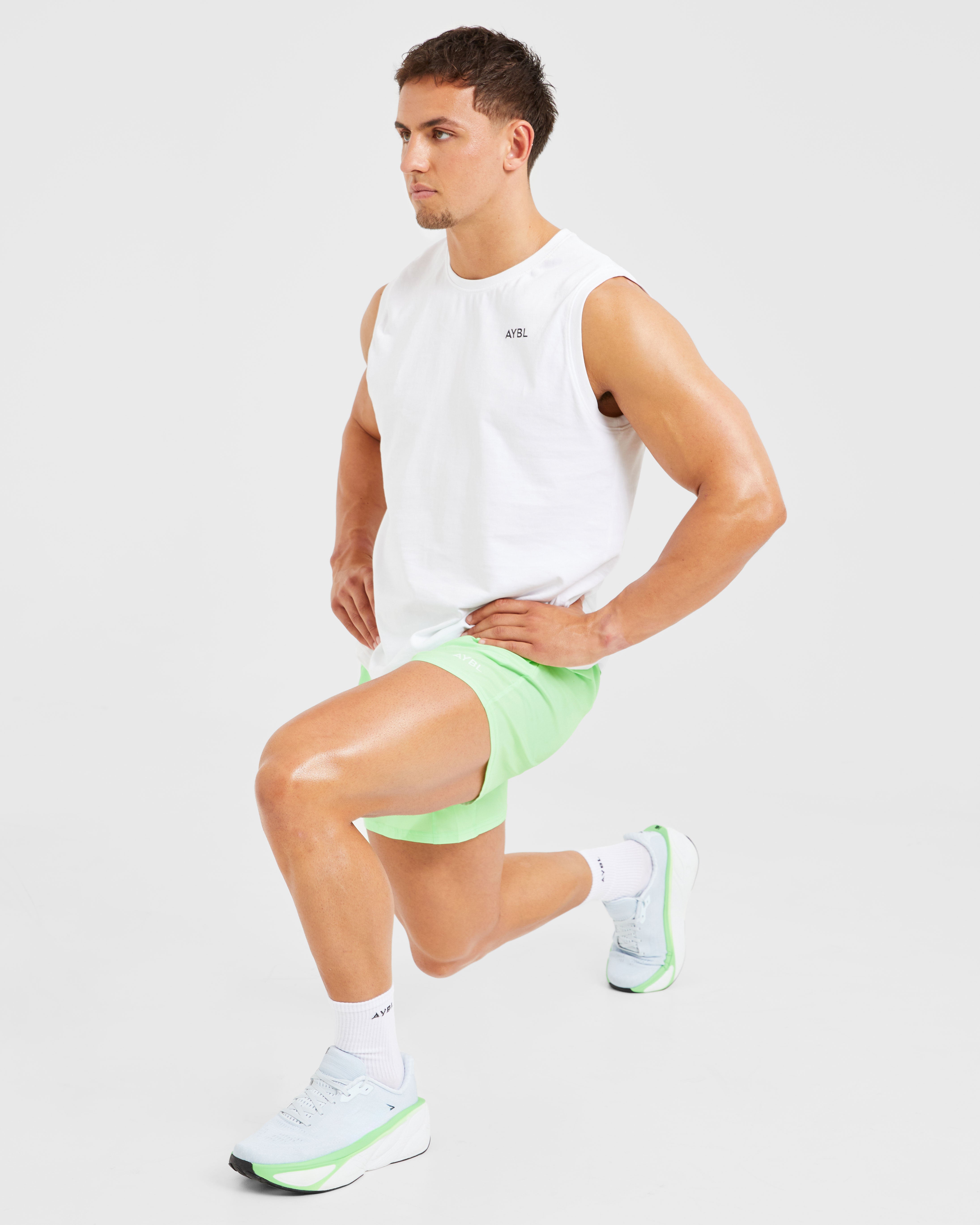 Core 5" Shorts - Lime Grün