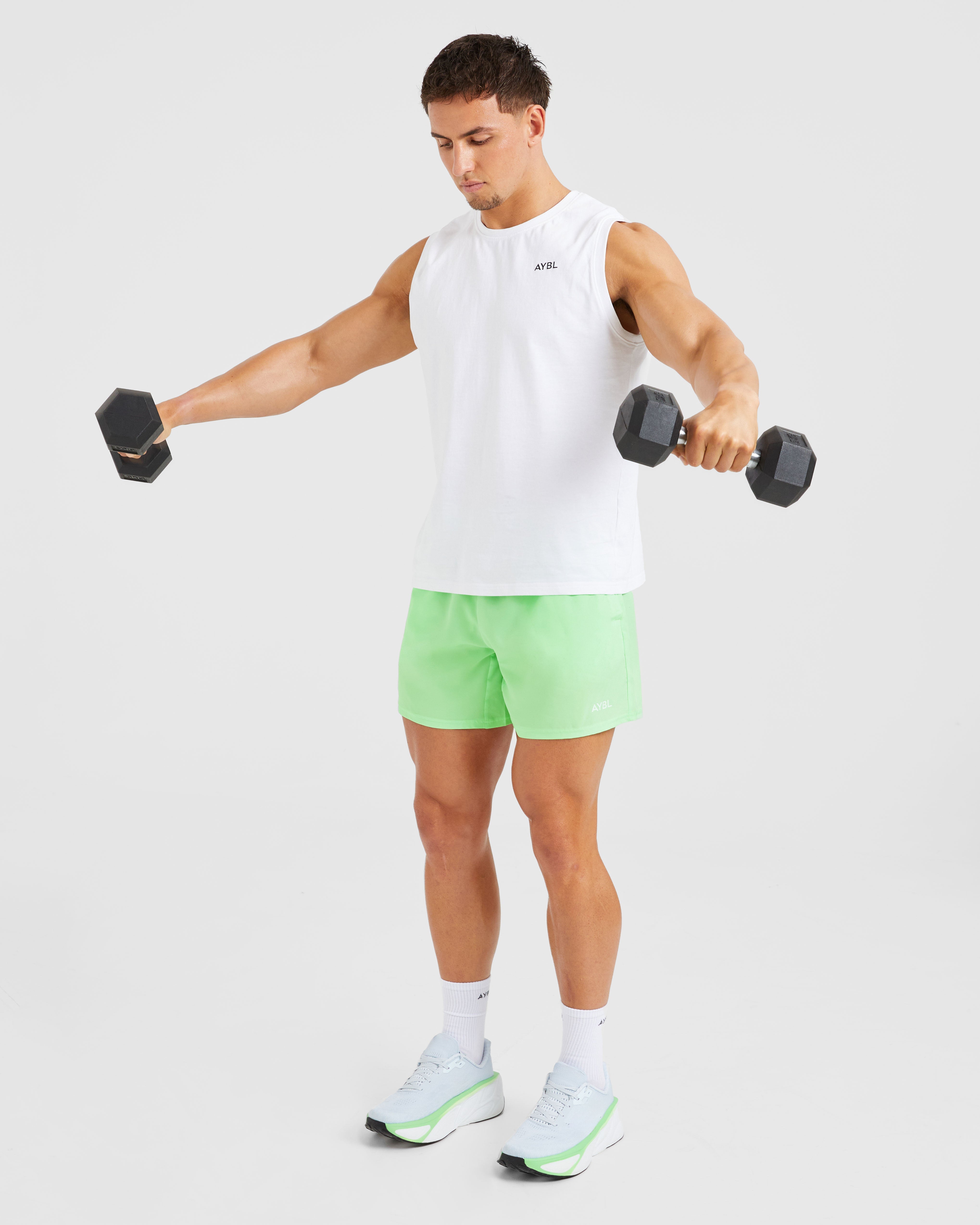 Core 5" Shorts - Lime Grün