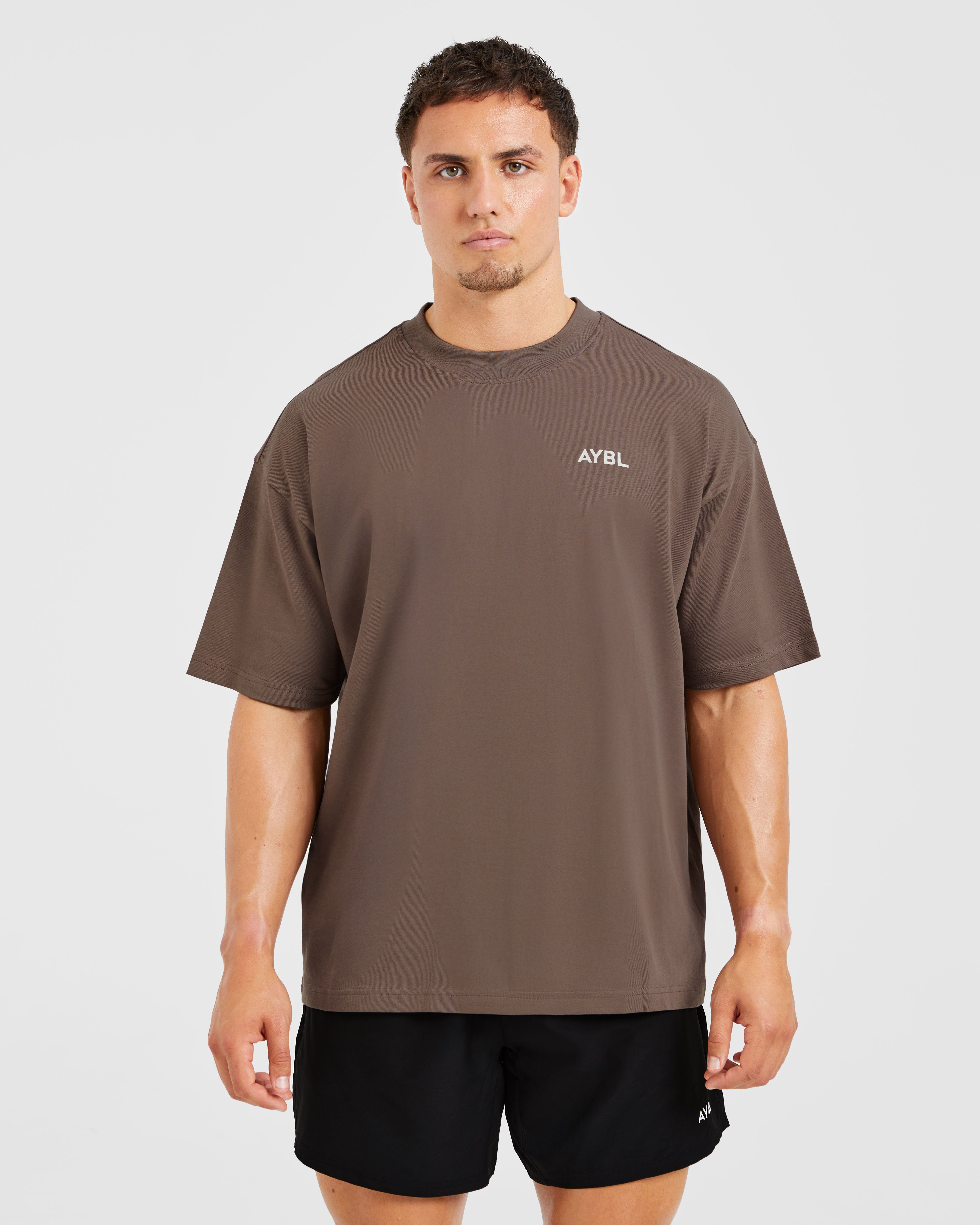 Essential Oversized T Shirt - Braun