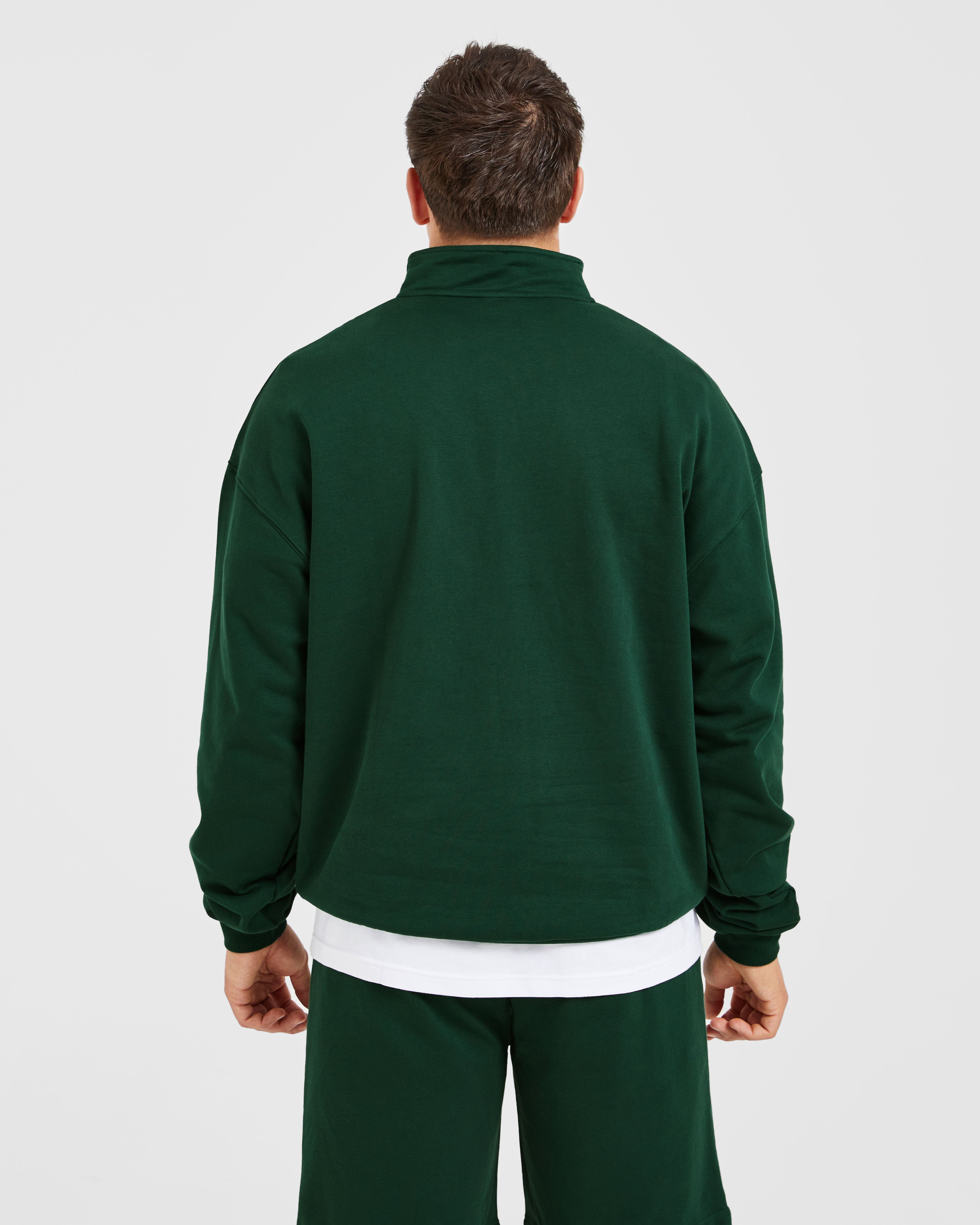 Rebound 1/4 Zip Pullover - Forest Grün