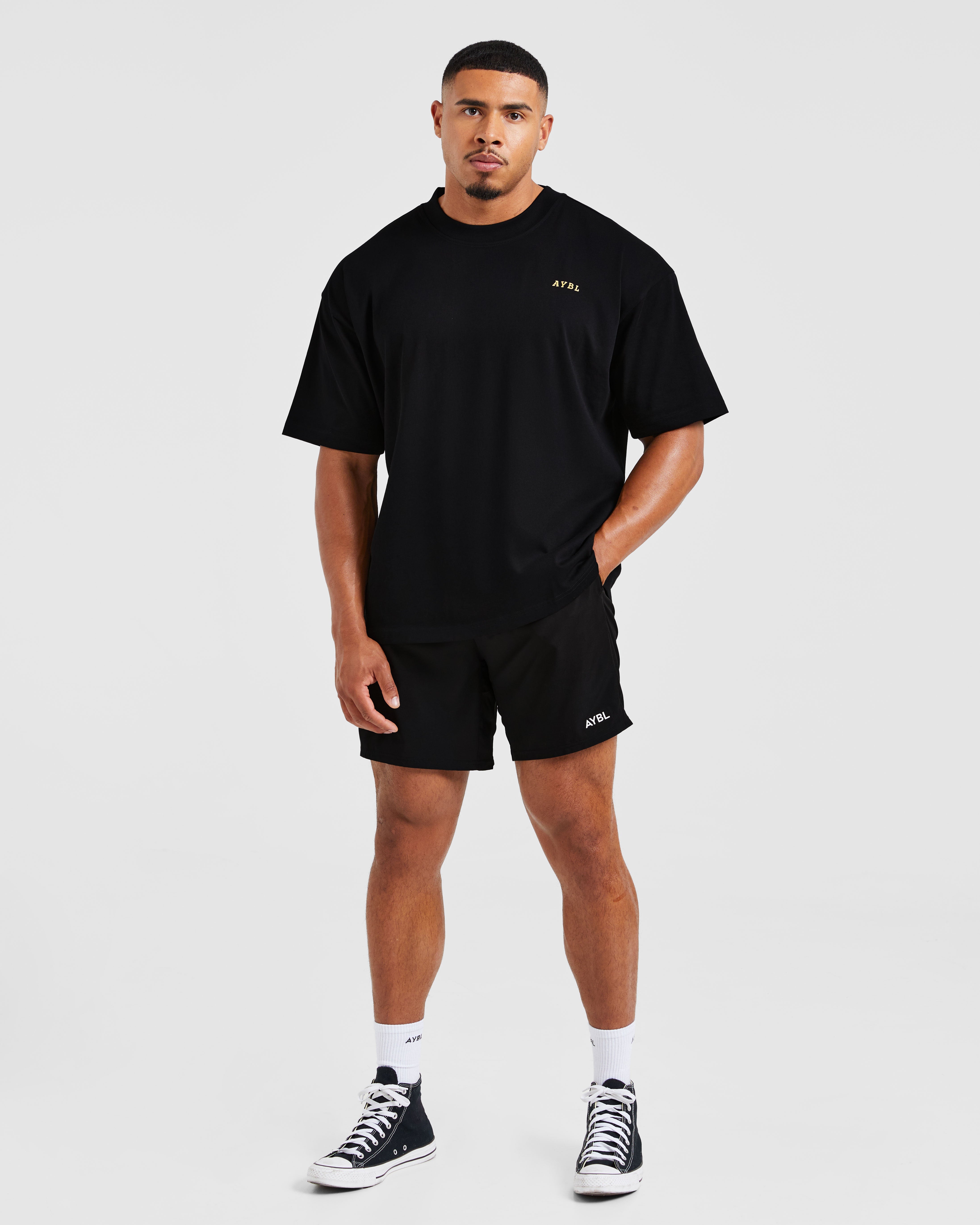 Wesley Vissers X Golden Pump Oversized T Shirt - Schwarz