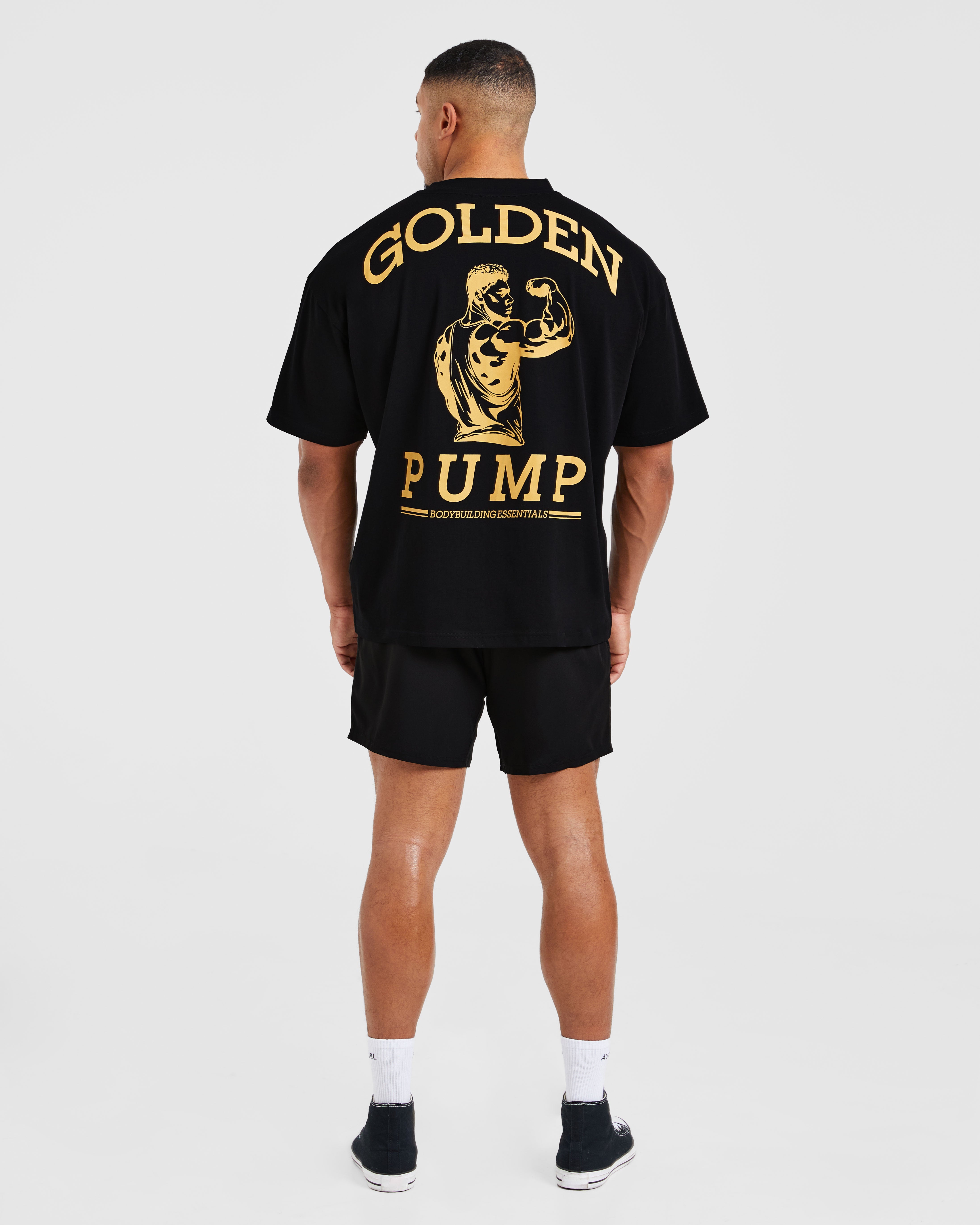 Wesley Vissers X Golden Pump Oversized T Shirt - Schwarz