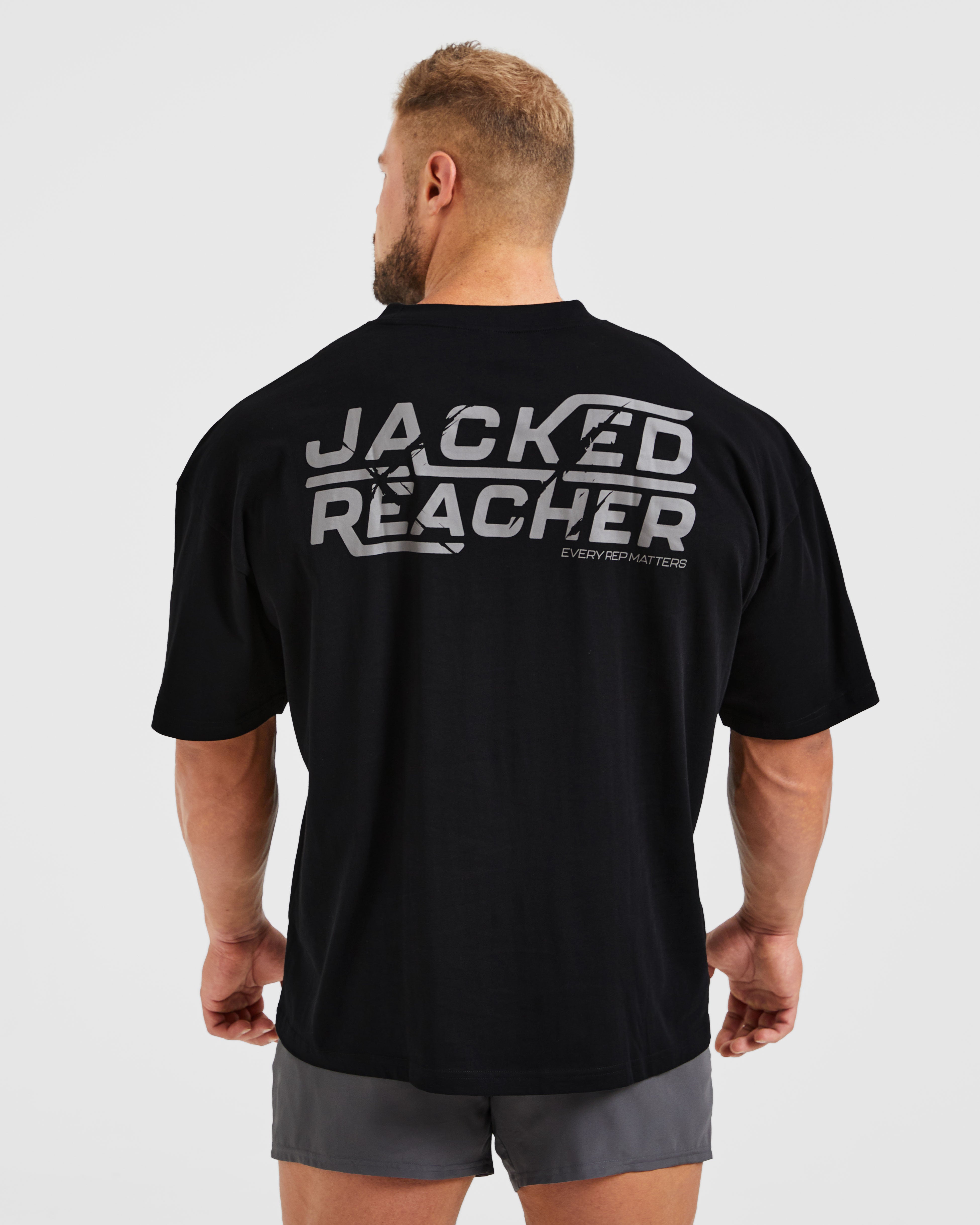 Wesley Vissers X Jacked Reacher Oversized T Shirt - Schwarz