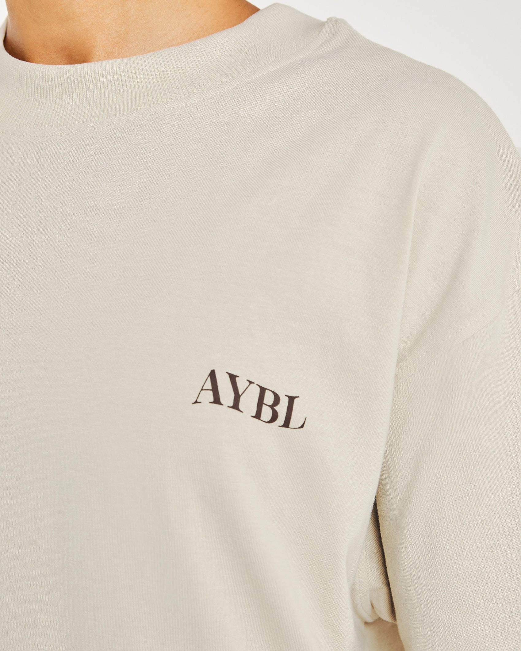 Be Good To Yourself Oversized T Shirt - Beige/Braun