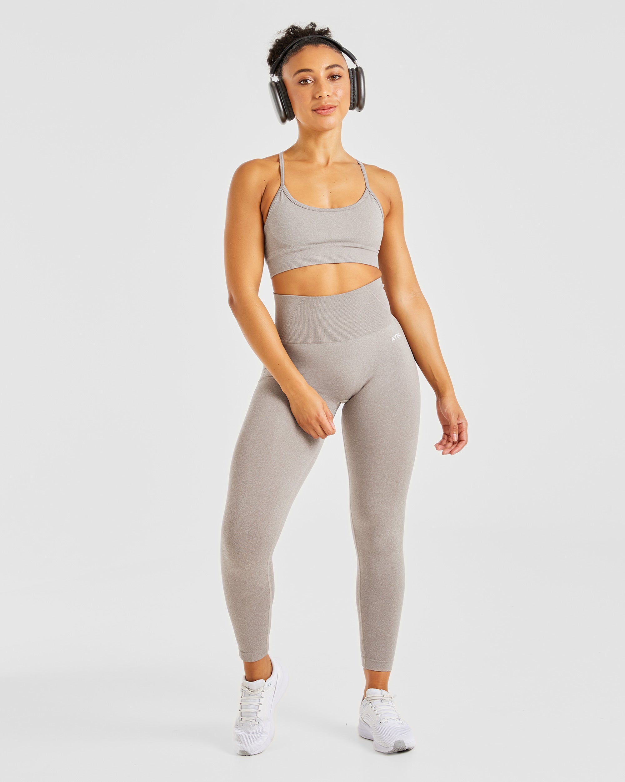 Empower Seamless Leggings - Taupe Marl