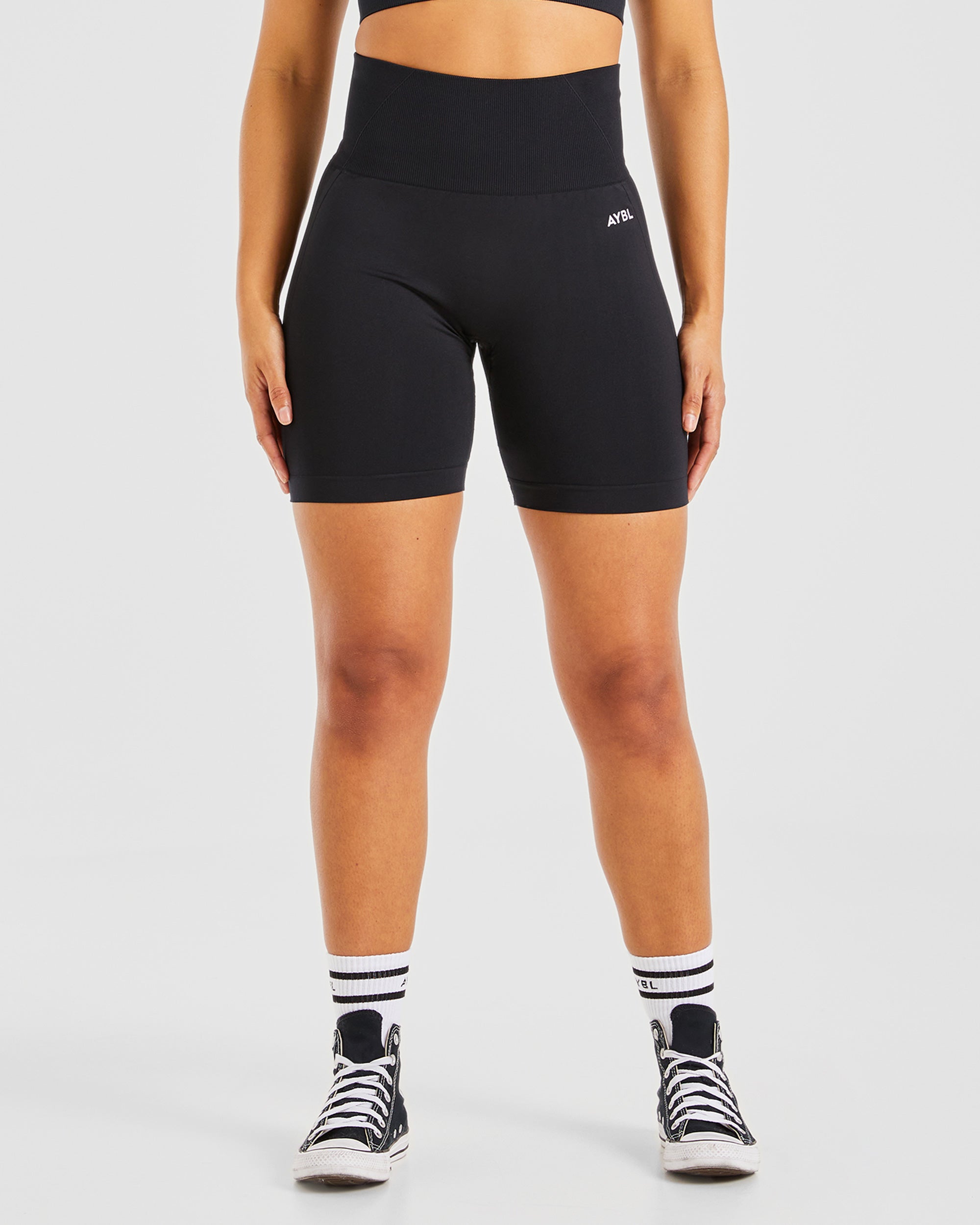 Damen Gymnastik Shorts Hoch tailliert nahtlos