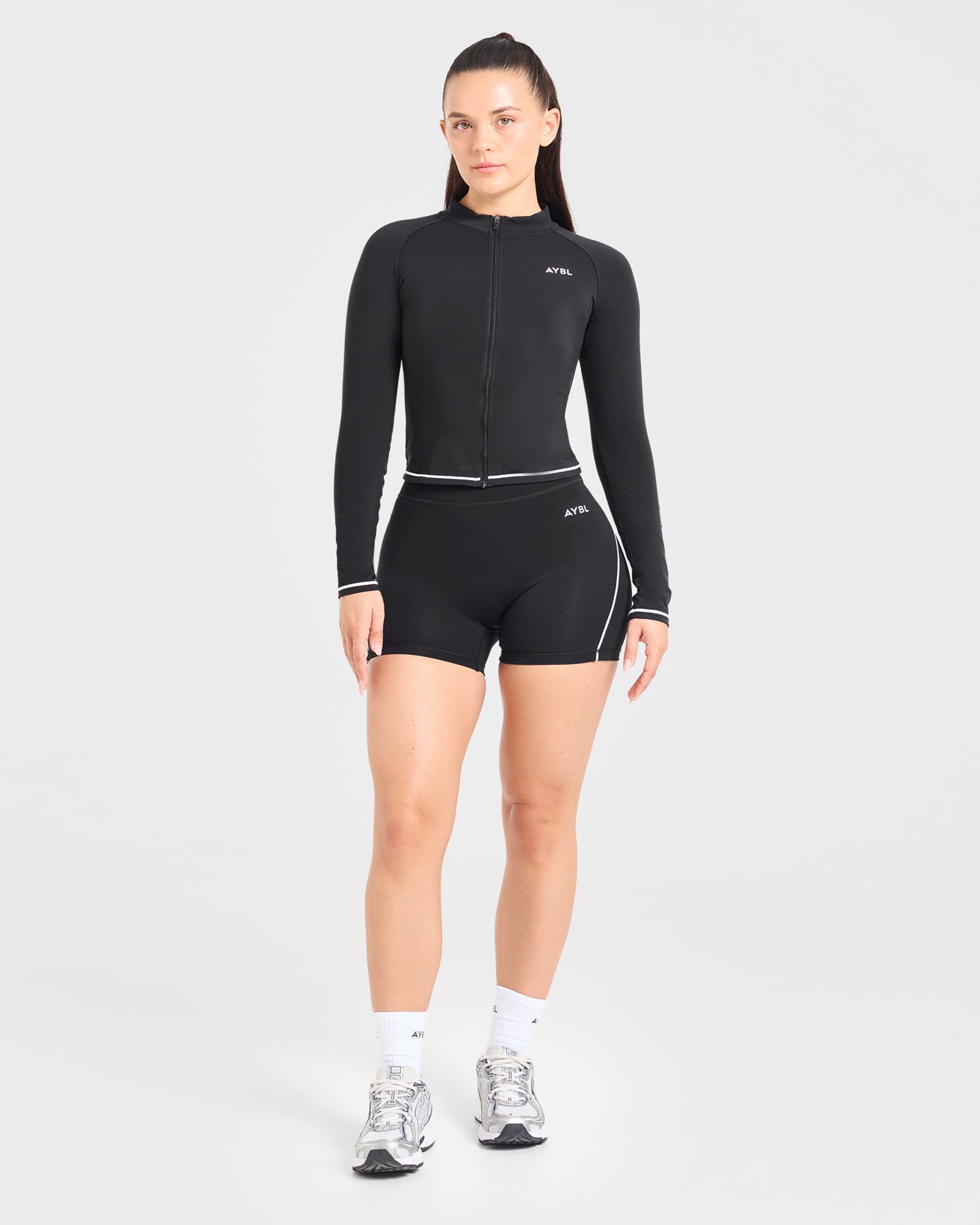 Form Zip Up Jacket - Schwarz