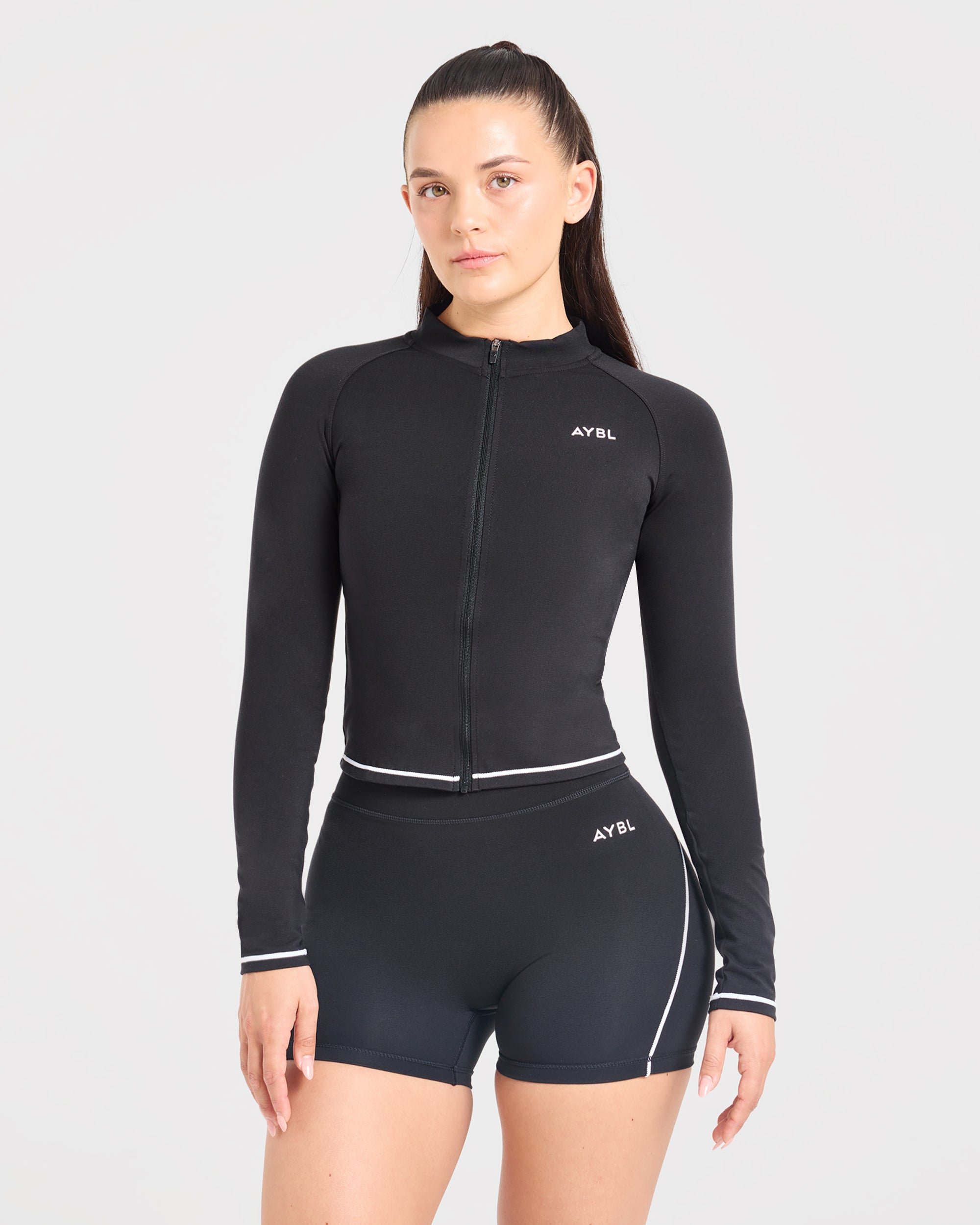 Form Zip Up Jacket - Schwarz