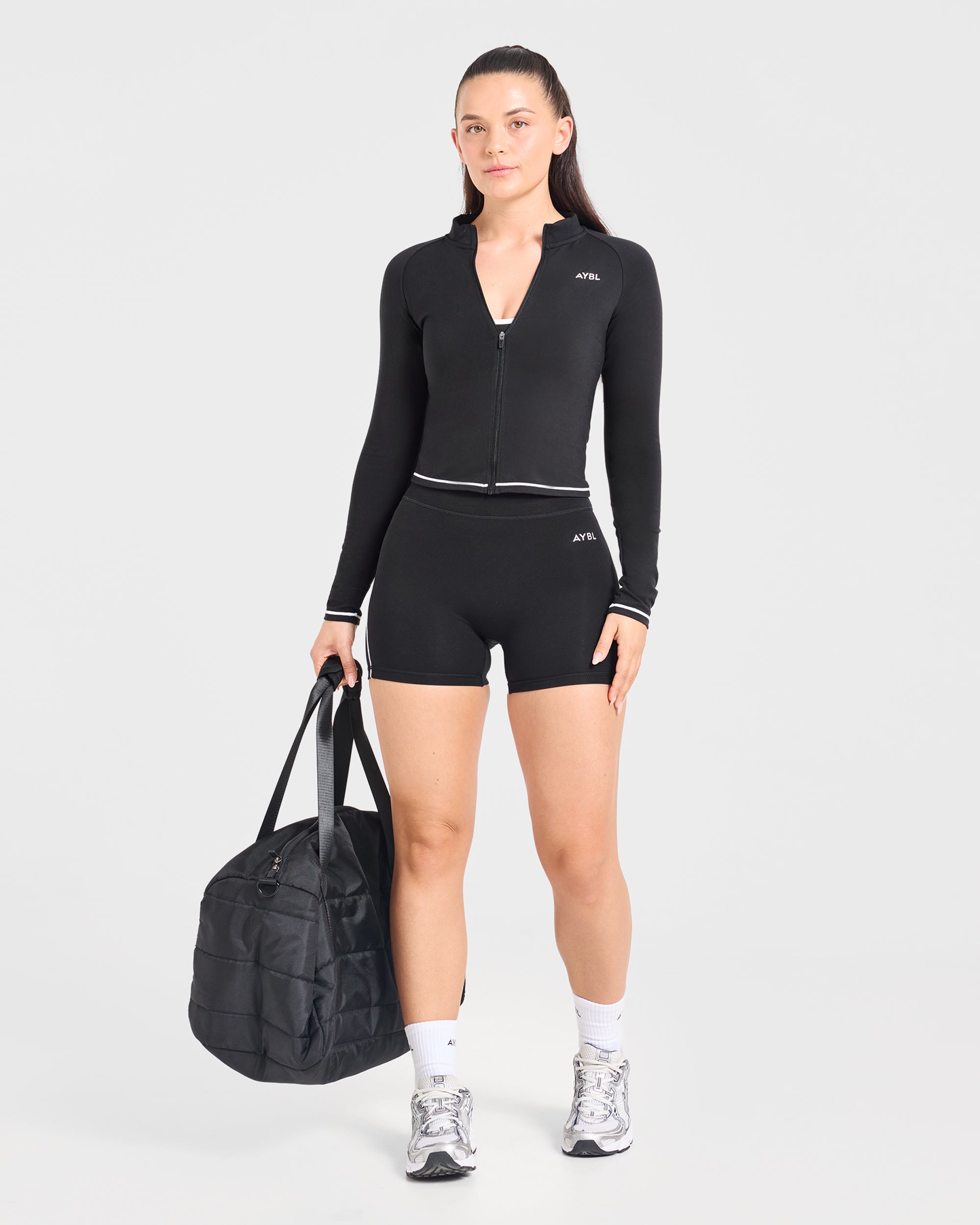 Form Zip Up Jacket - Schwarz