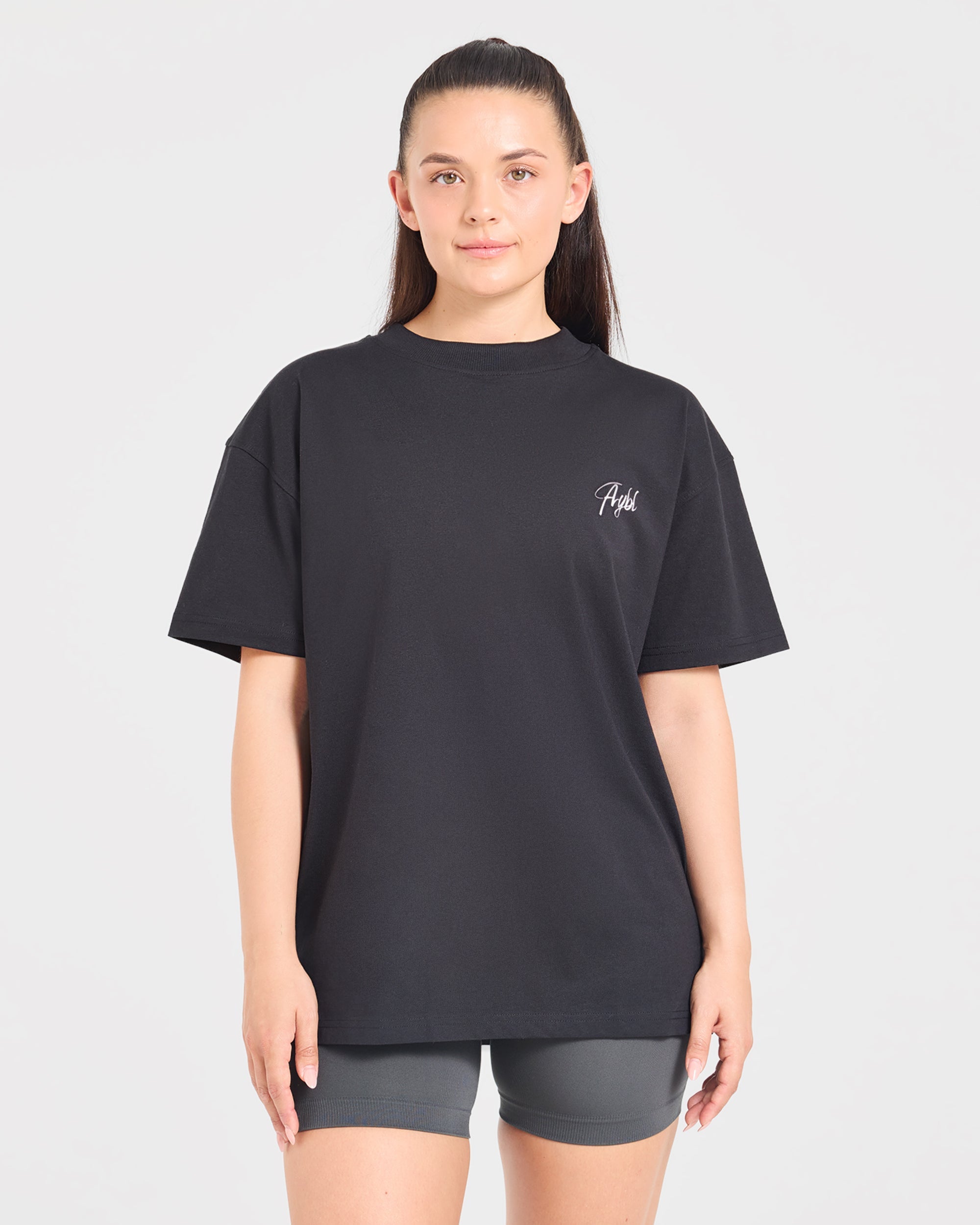 Lift Graphic 2.0 Oversized T Shirt - Schwarz