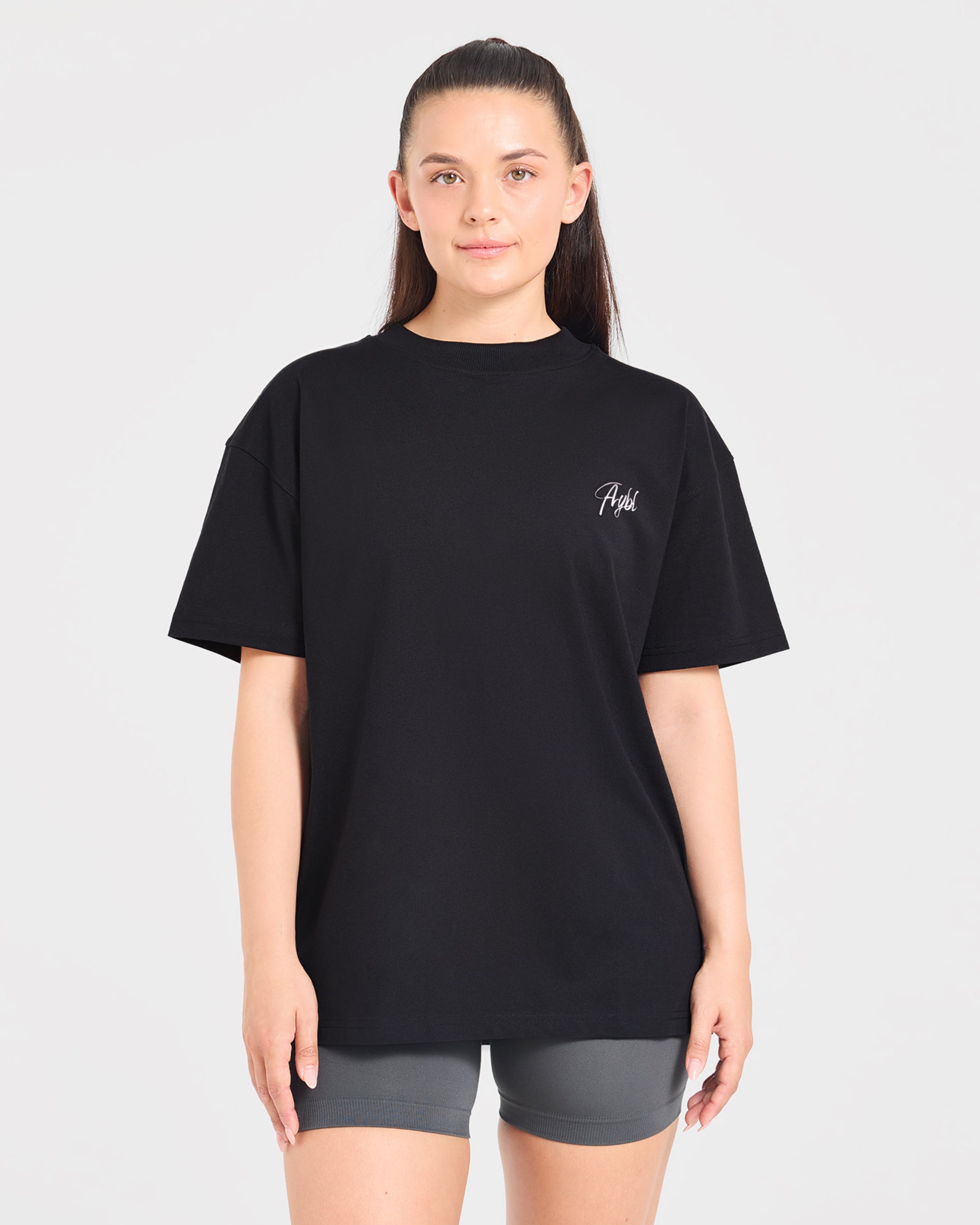 Lift Graphic 2.0 Oversized T Shirt - Schwarz