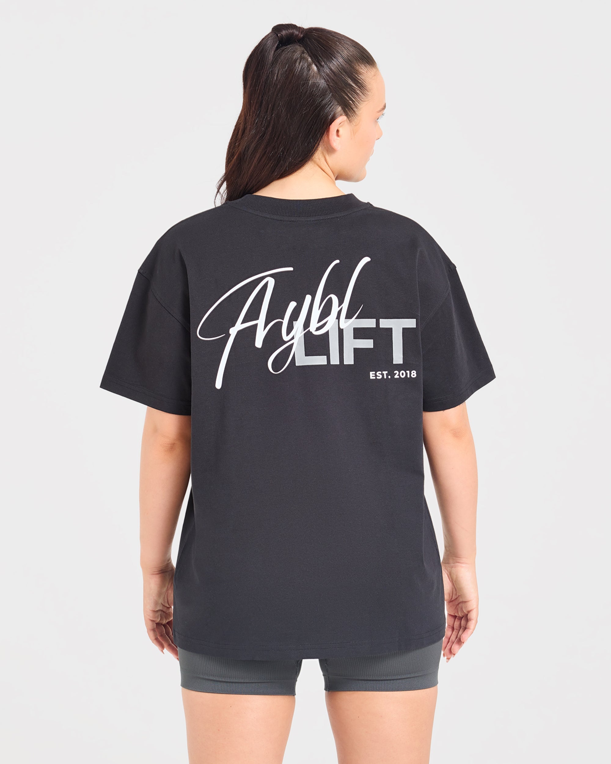 Lift Graphic 2.0 Oversized T Shirt - Schwarz