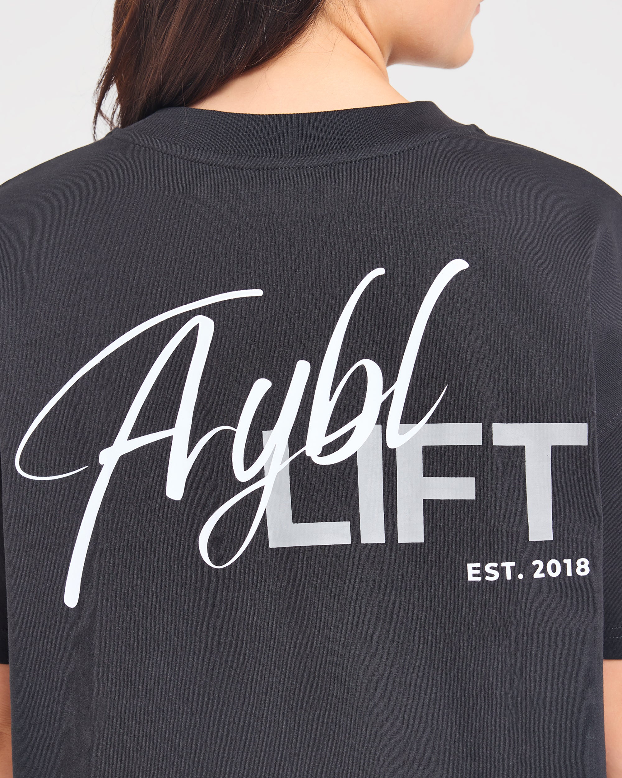 Lift Graphic 2.0 Oversized T Shirt - Schwarz