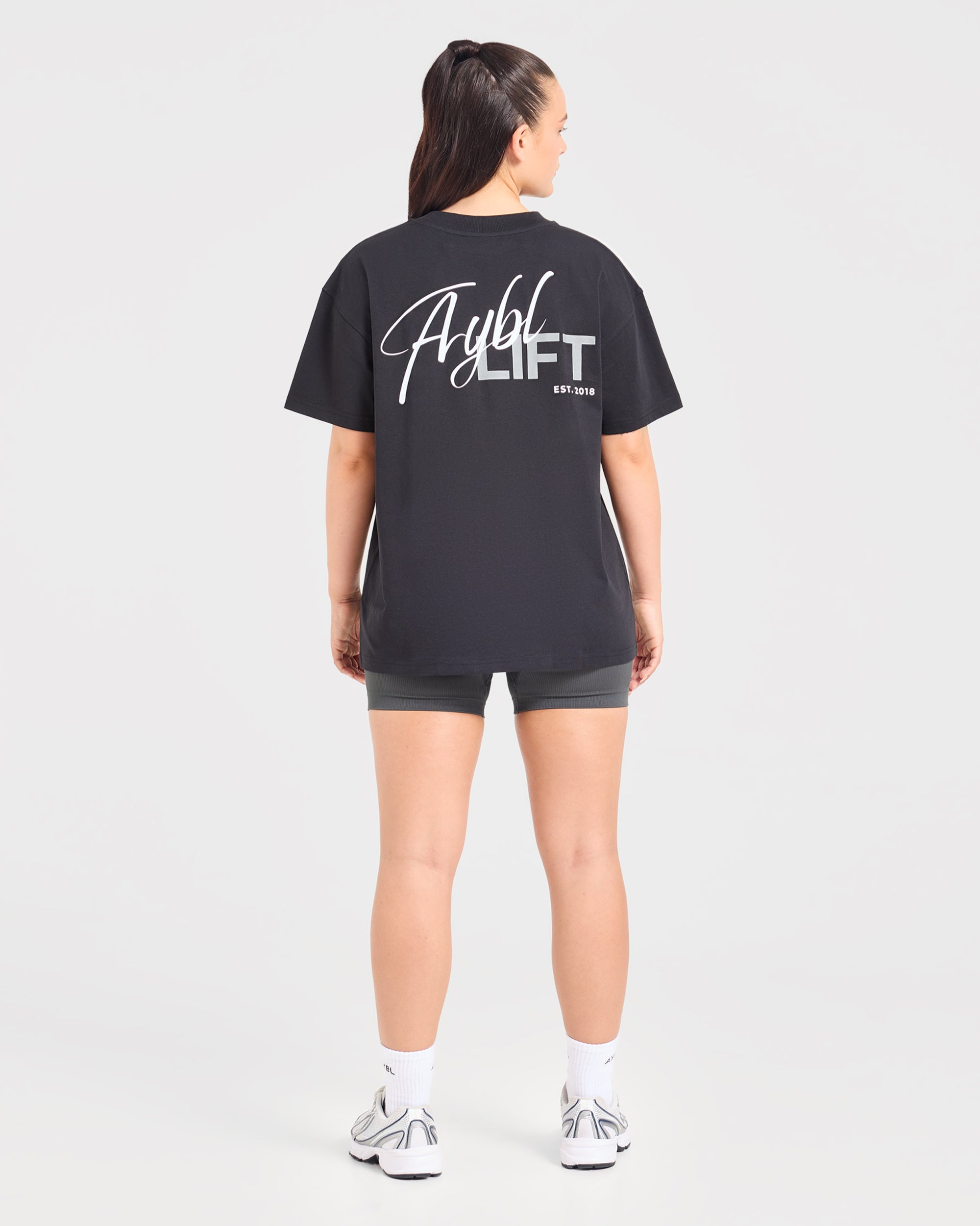 Lift Graphic 2.0 Oversized T Shirt - Schwarz
