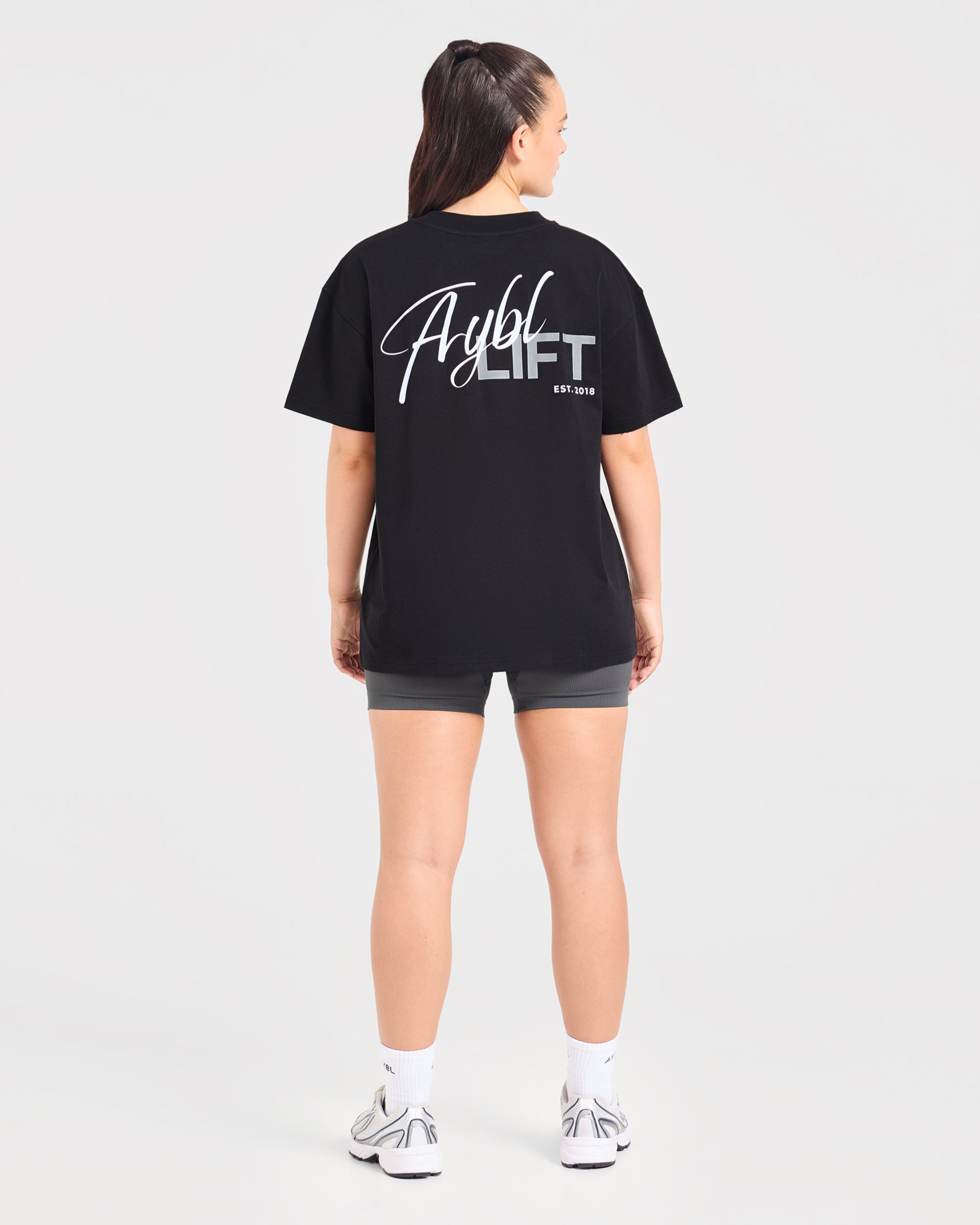 Lift Graphic 2.0 Oversized T Shirt - Schwarz