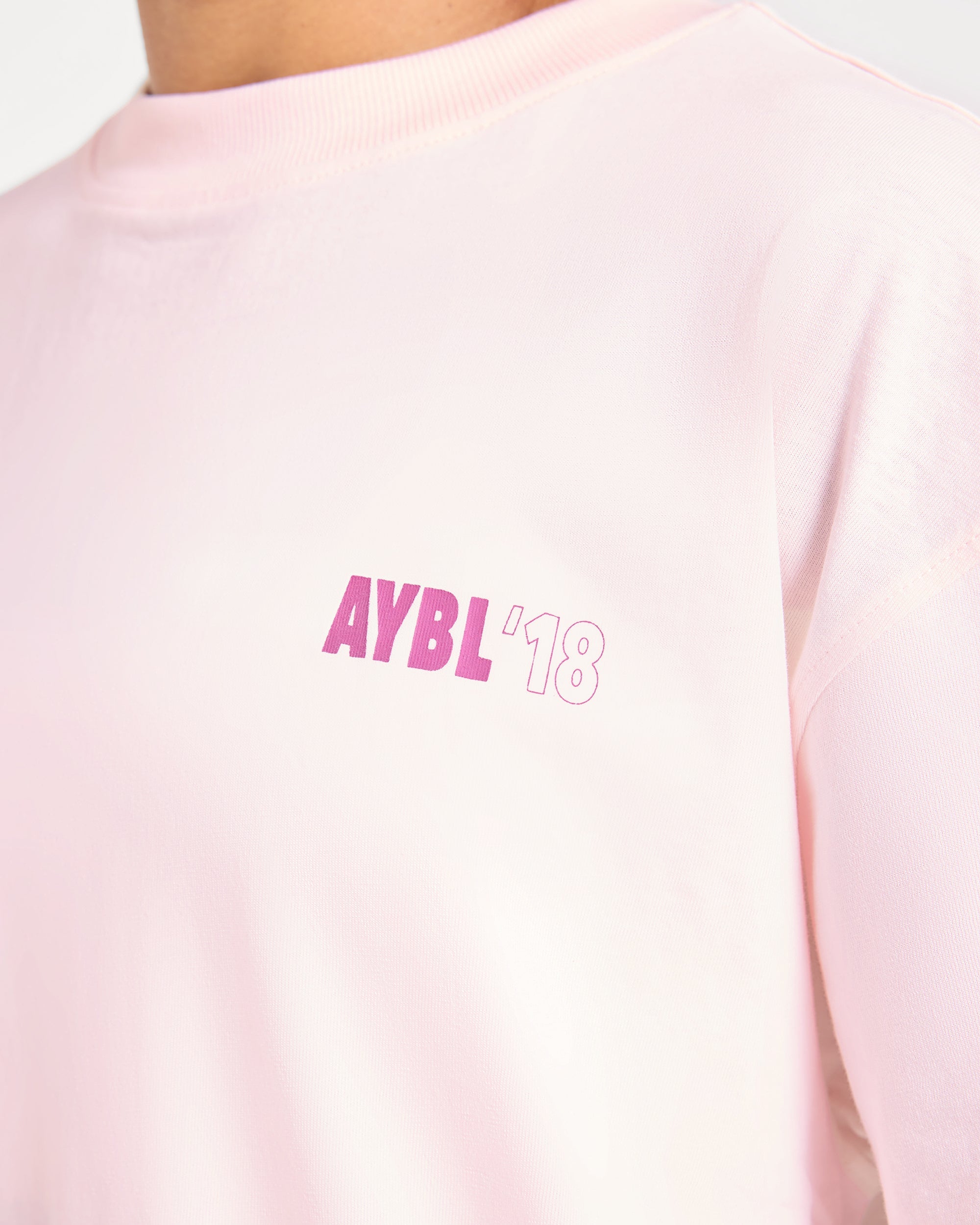 AYBL Run Oversized T Shirt - Baby Rosa