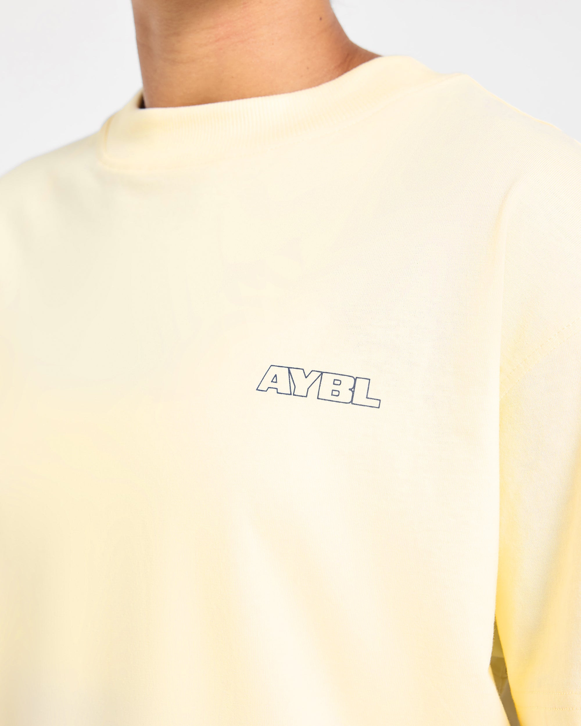 Heavy Lift Club Oversized T Shirt - Butter Gelb