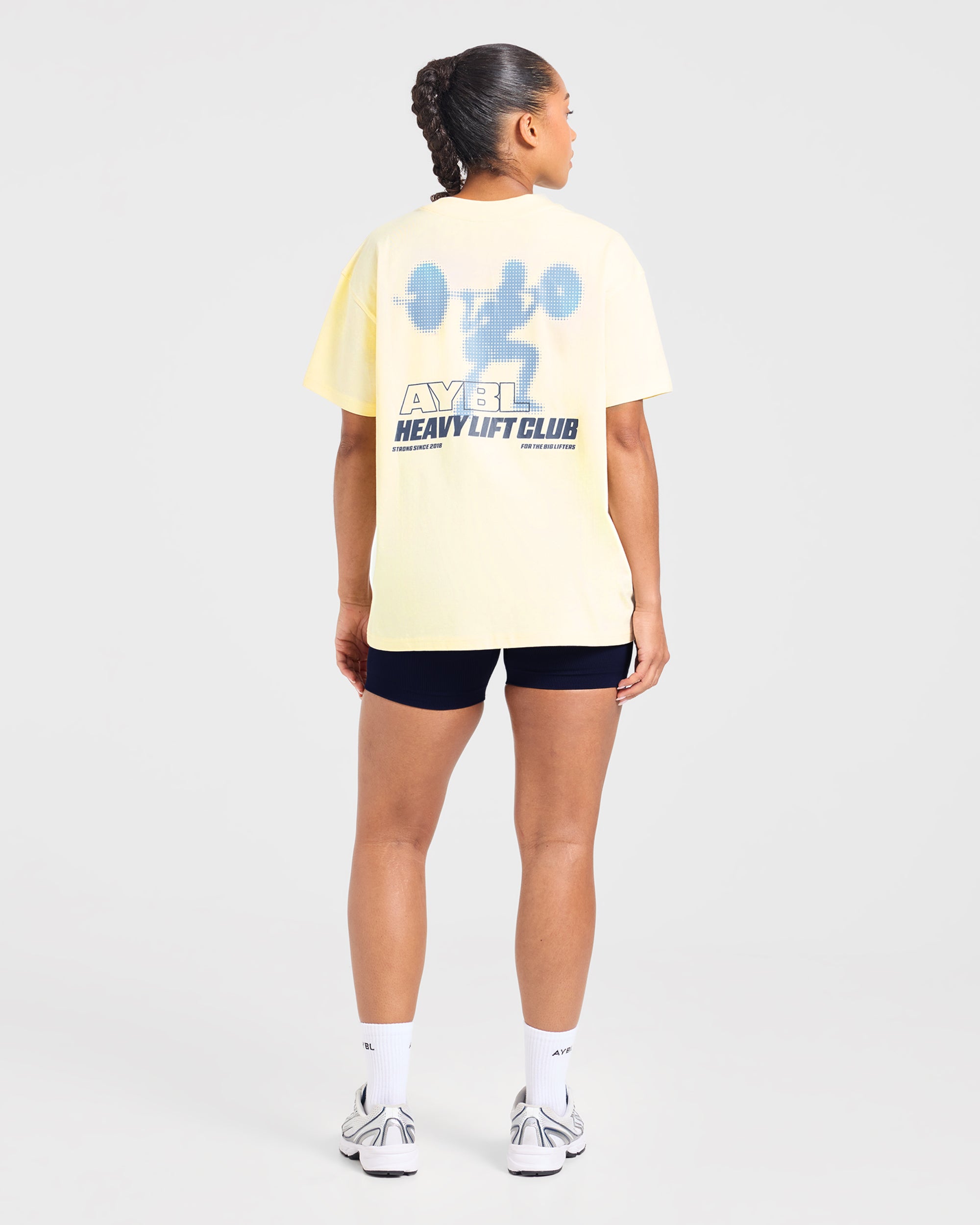 Heavy Lift Club Oversized T Shirt - Butter Gelb