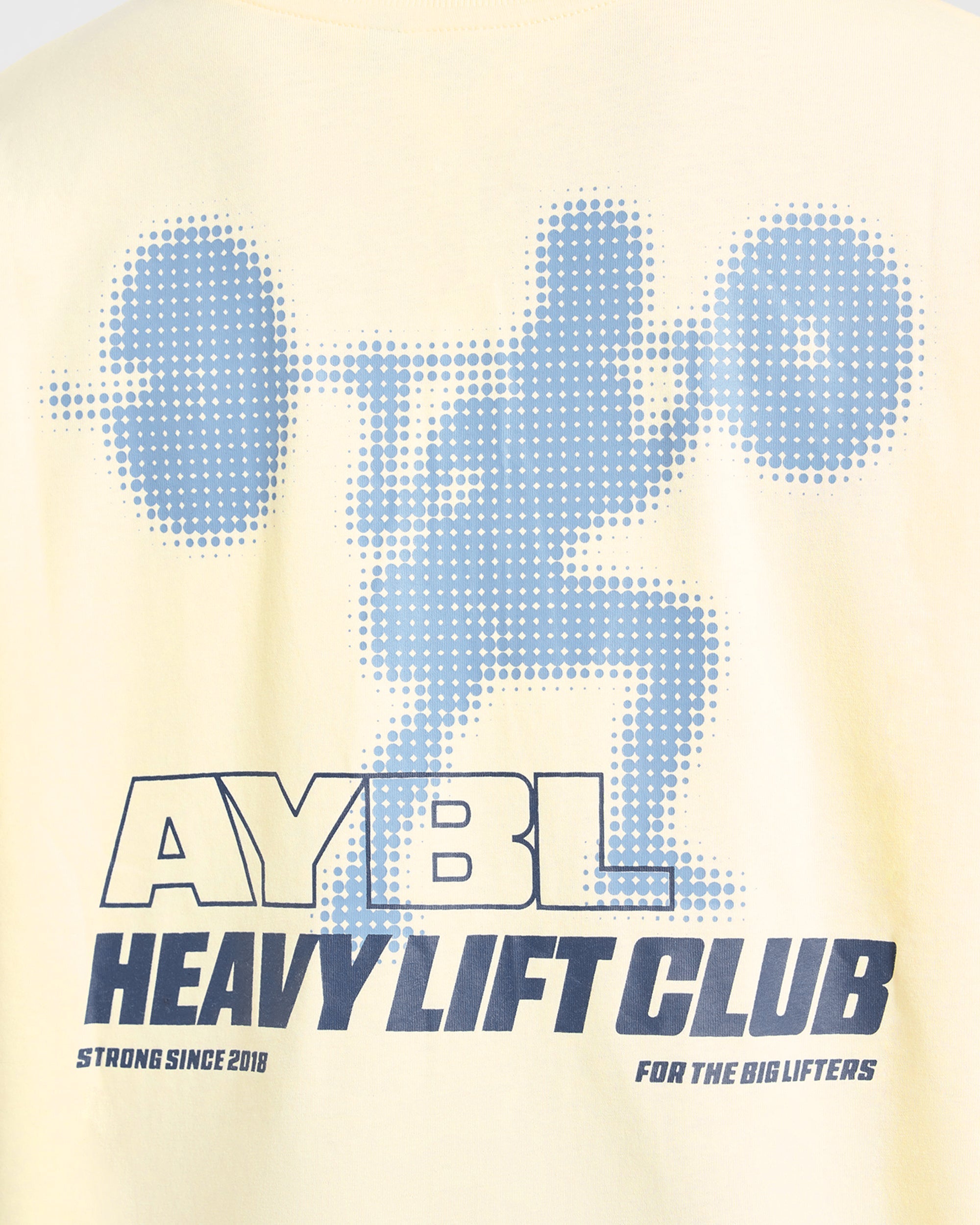 Heavy Lift Club Oversized T Shirt - Butter Gelb