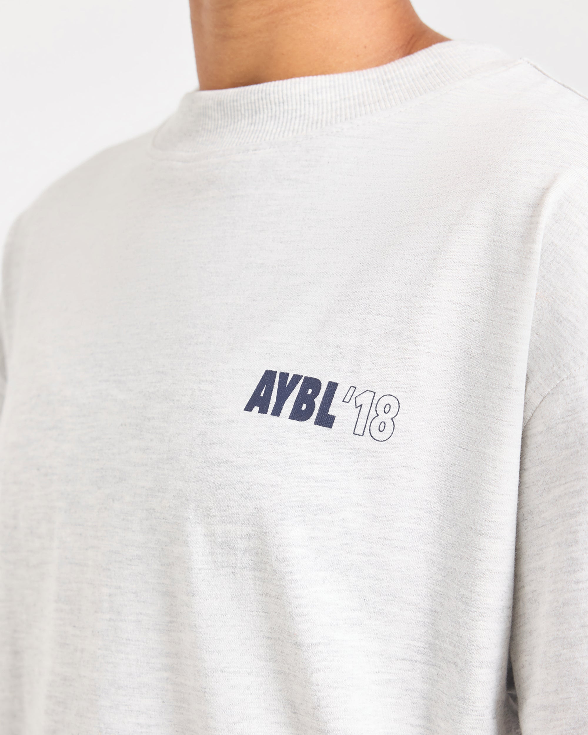 AYBL Run Oversized T Shirt - Heather Grau