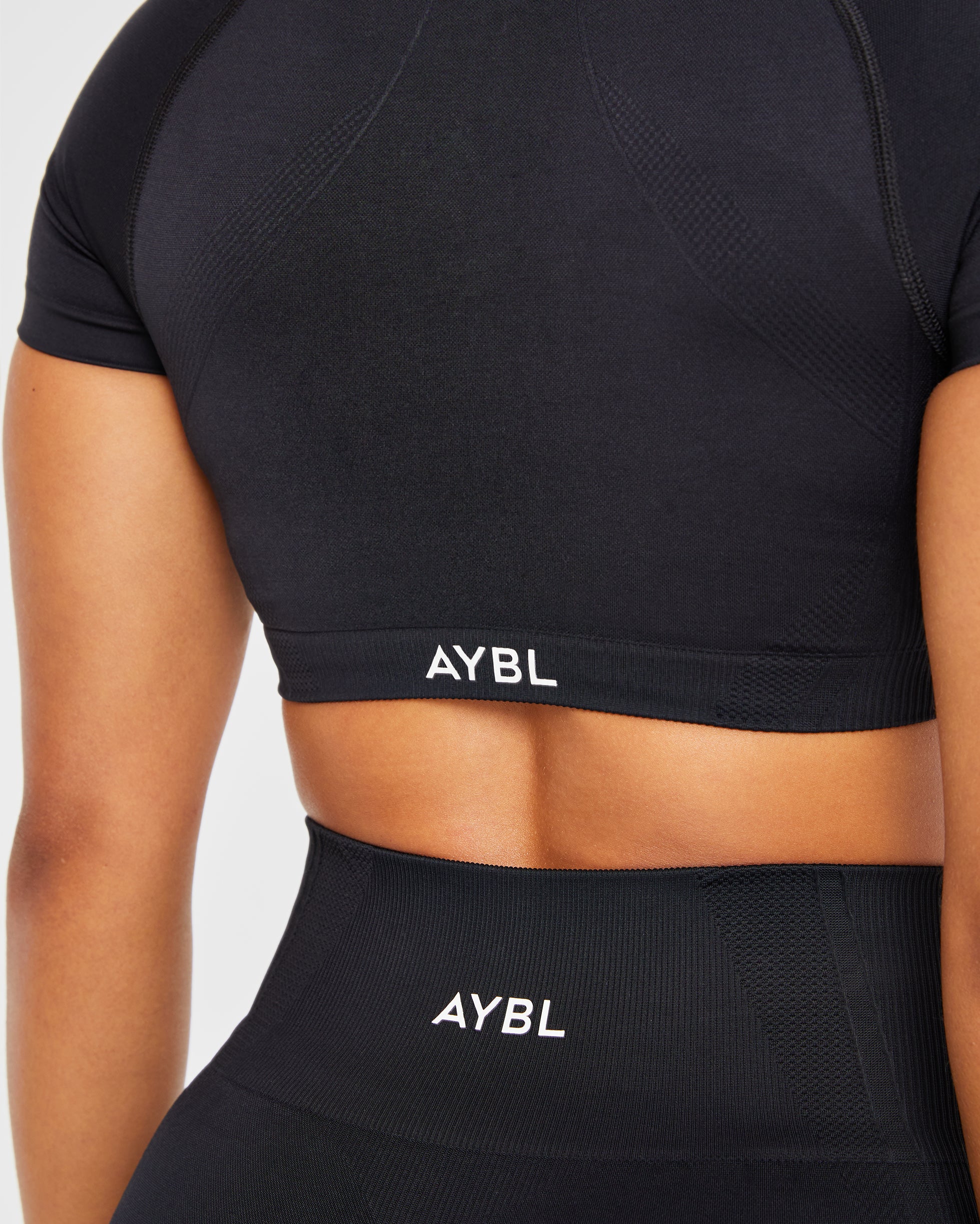 Balance V3 Seamless Crop Top - Schwarz