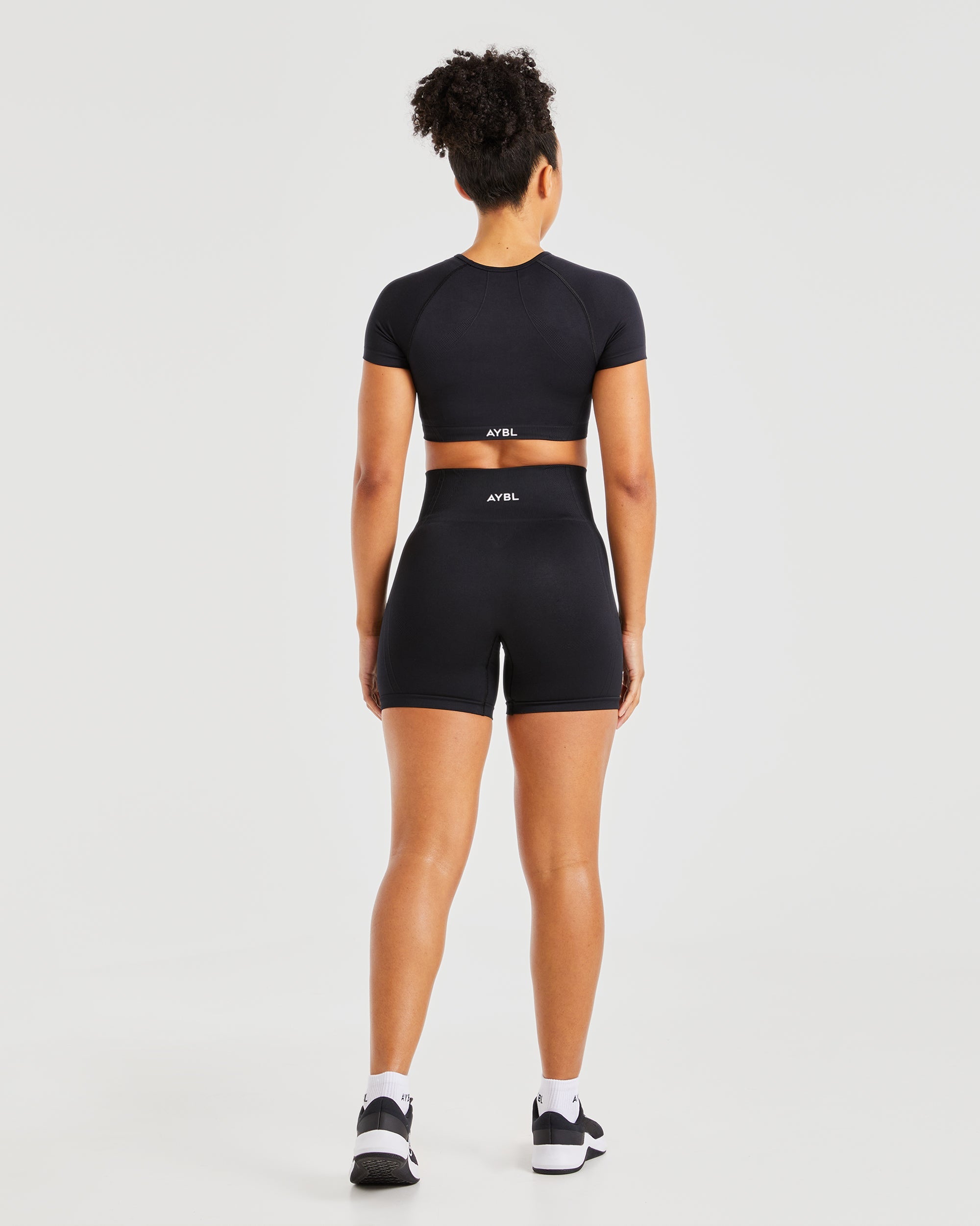 Balance V3 Seamless Crop Top - Schwarz