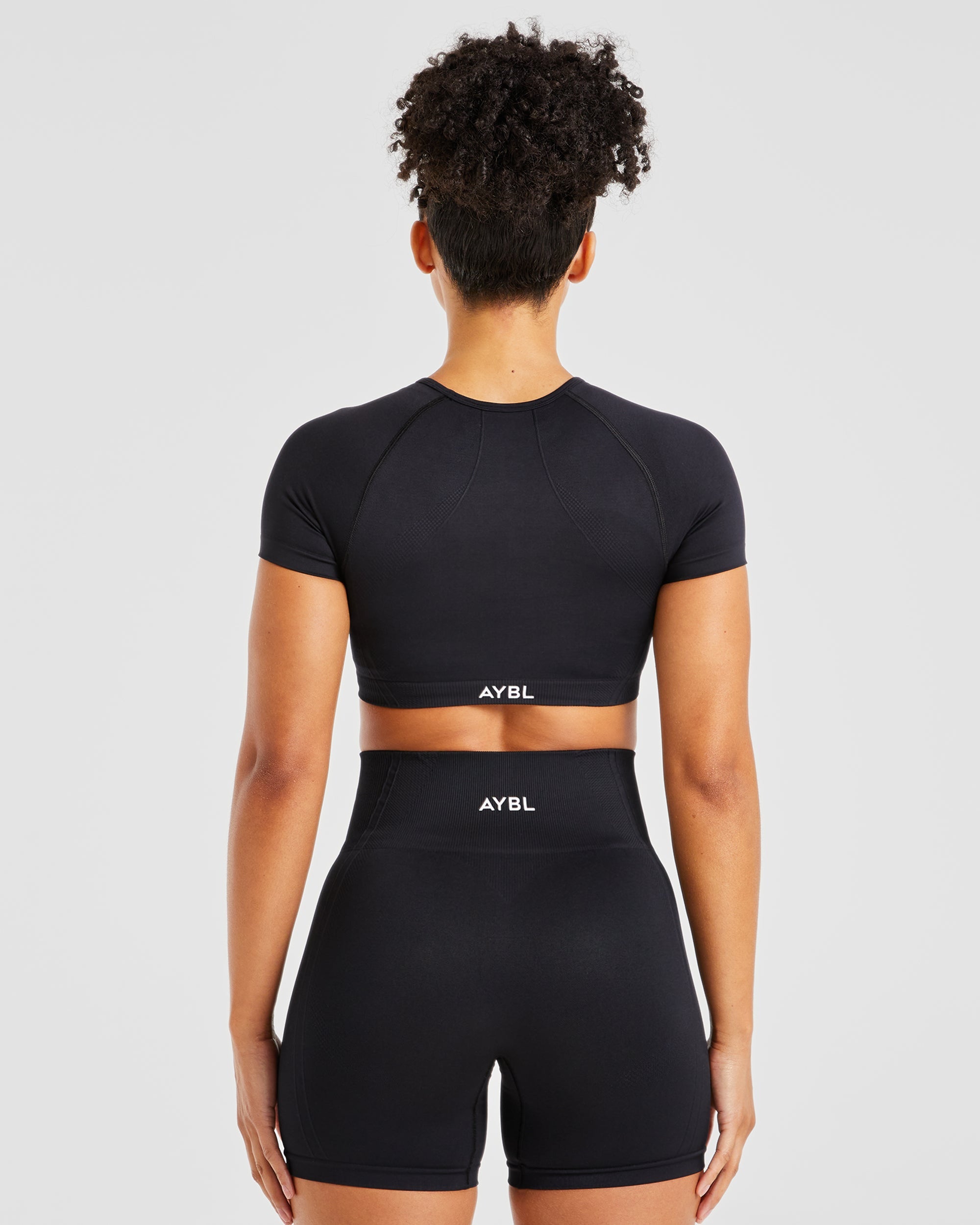 Balance V3 Seamless Crop Top - Schwarz