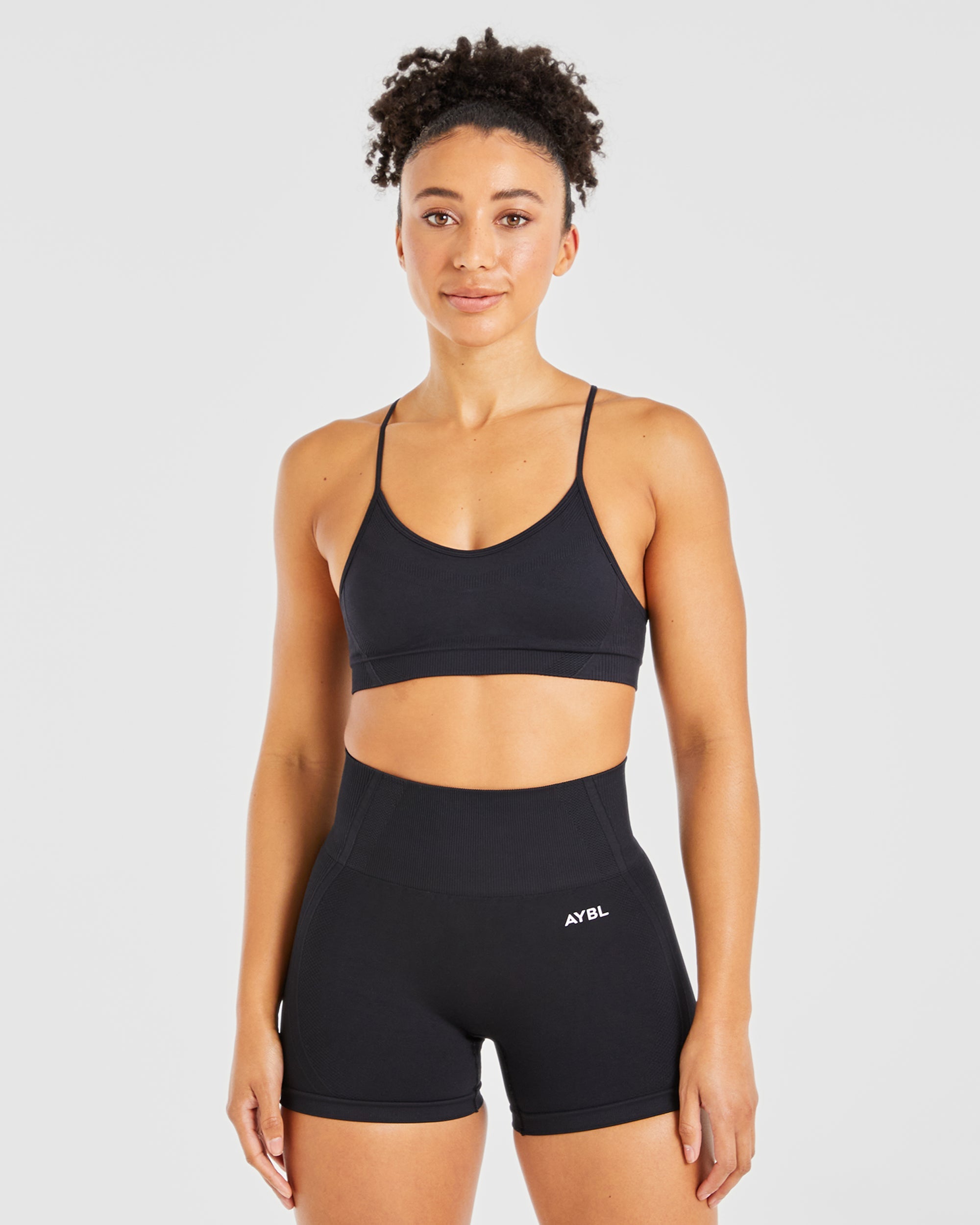 Balance V3 Seamless Strappy Sports Bra - Schwarz