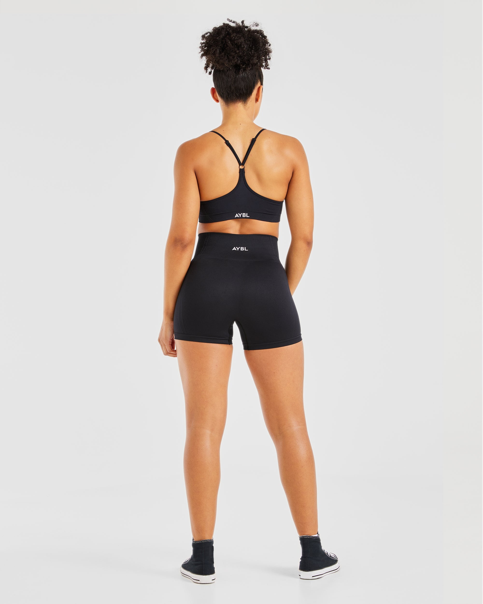 Balance V3 Seamless Strappy Sports Bra - Schwarz