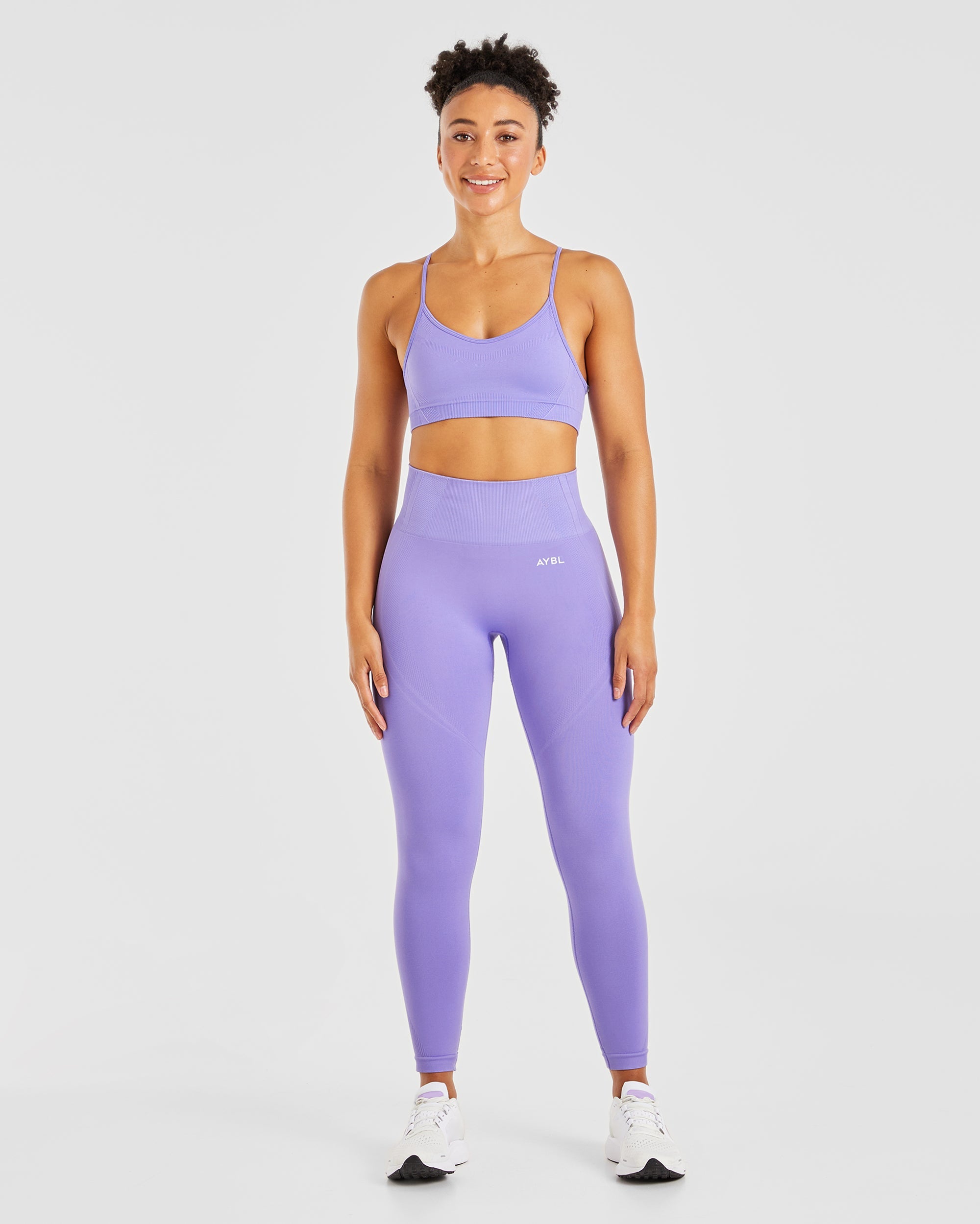 Balance V3 Seamless Strappy Sports Bra - Lavender Violett