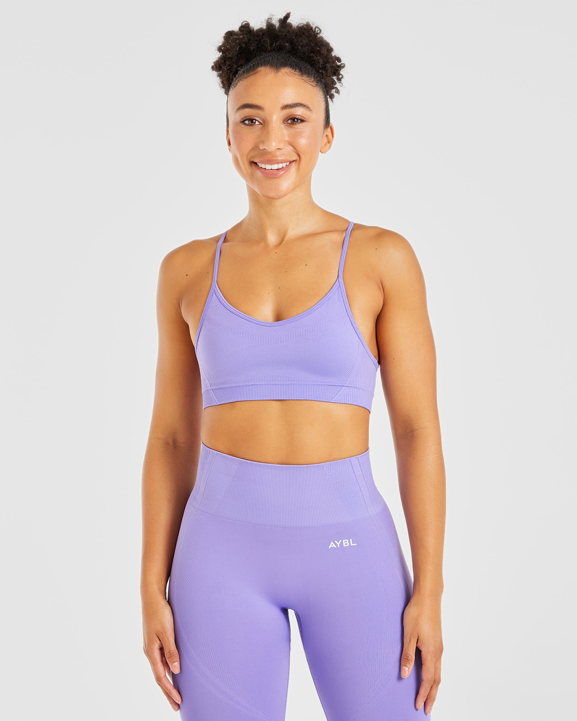 Balance V3 Seamless Strappy Sports Bra - Lavender Violett