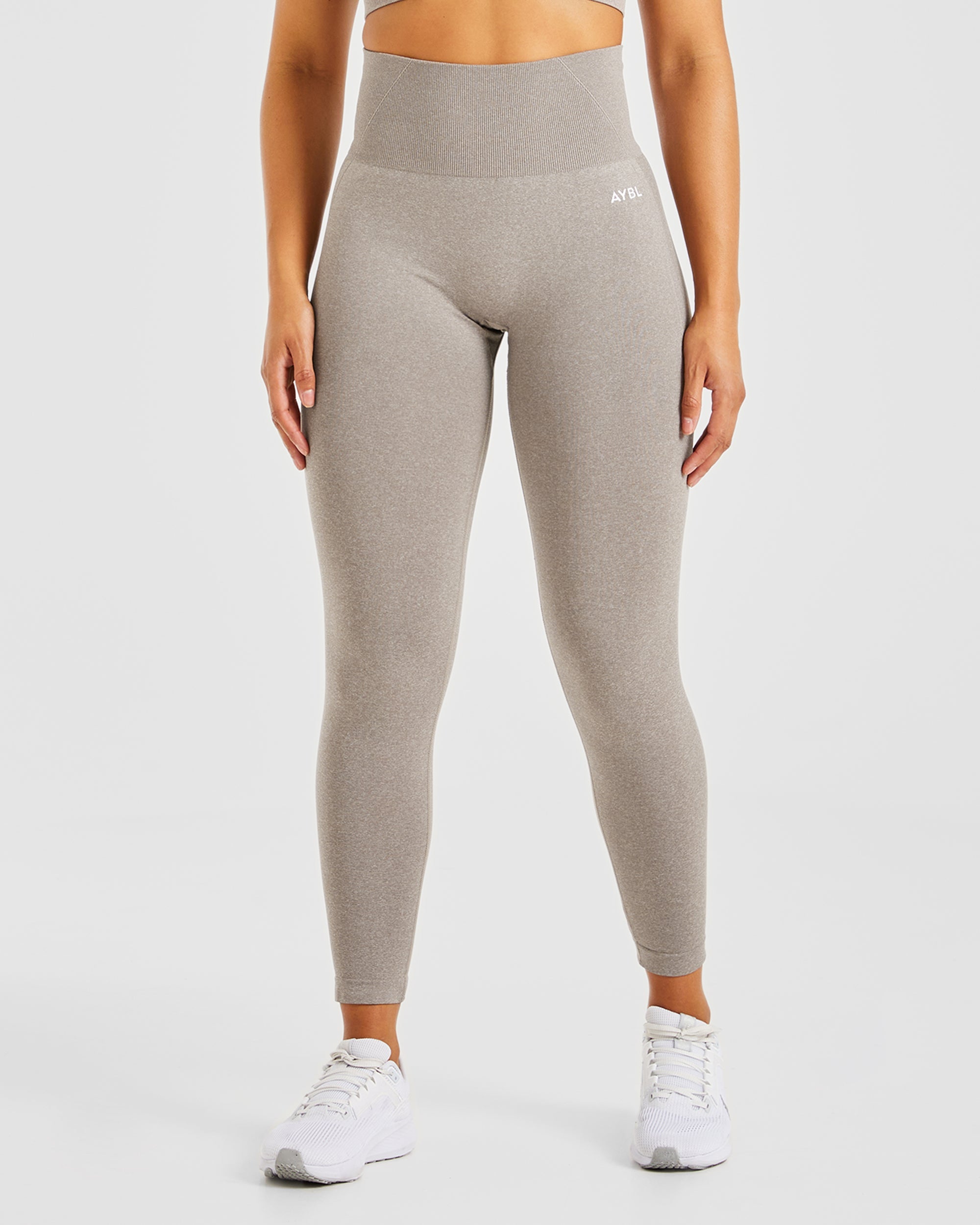 Empower Seamless Leggings - Taupe Marl