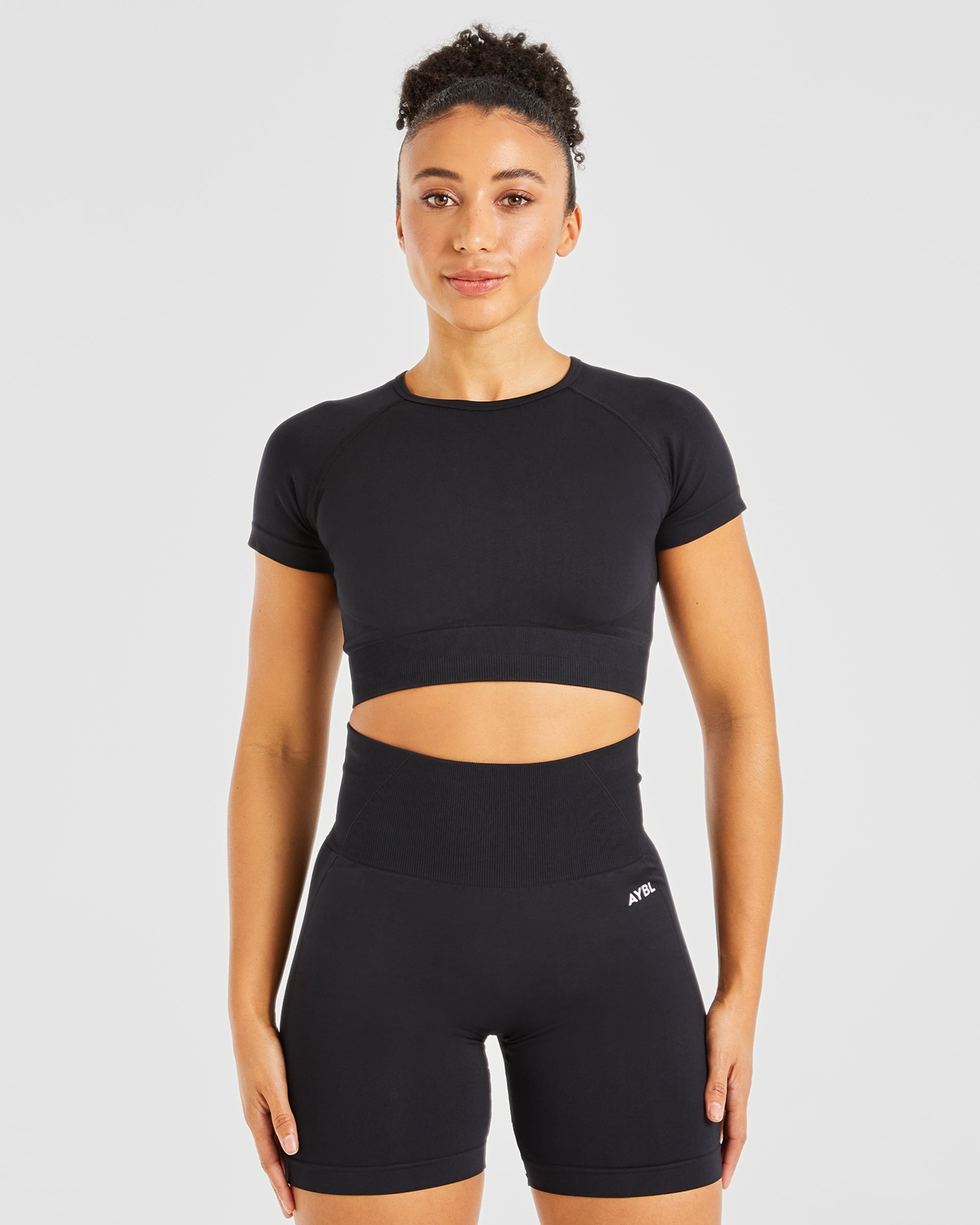 Empower Seamless Crop Top - Schwarz