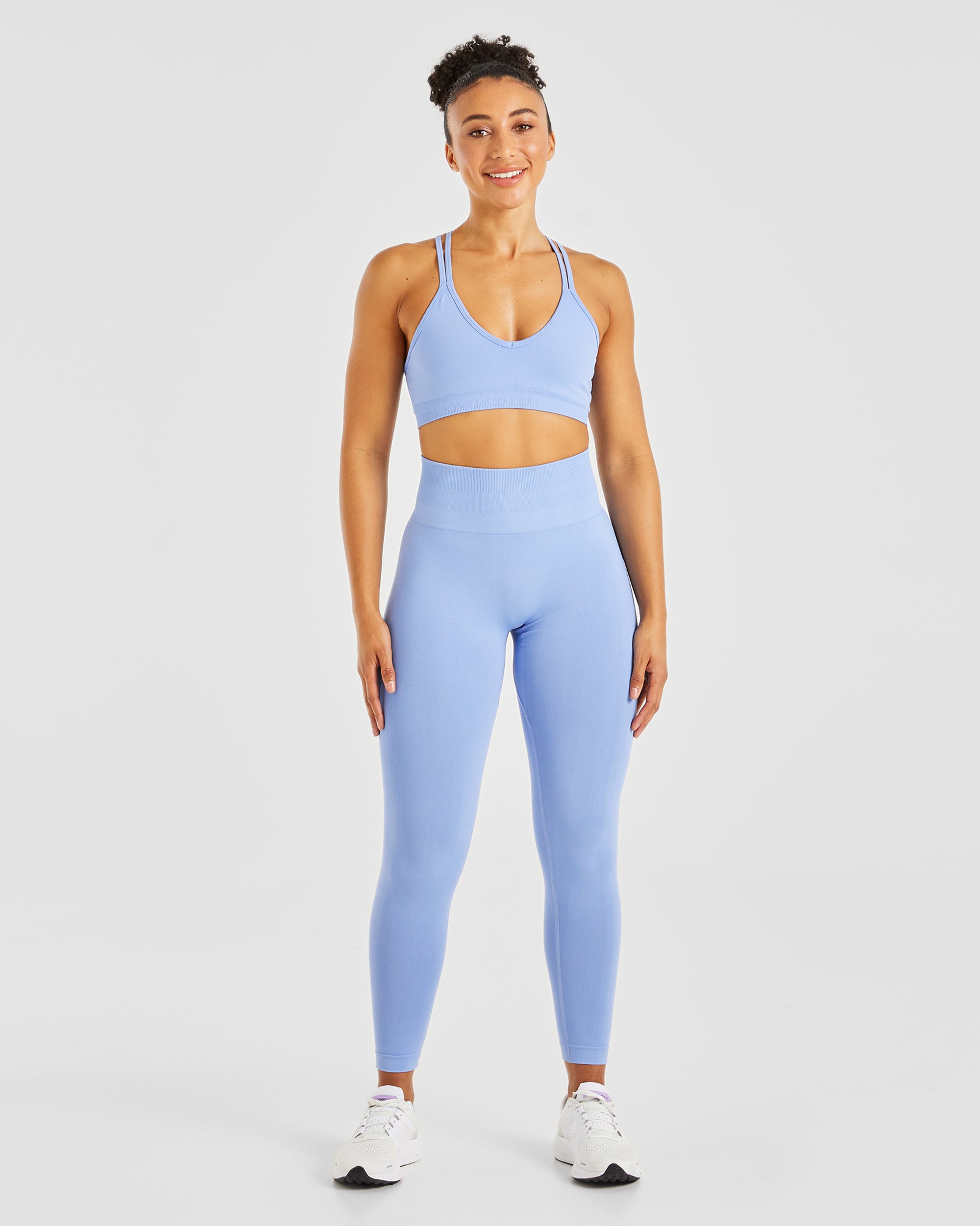 Power Seamless Leggings - Blau