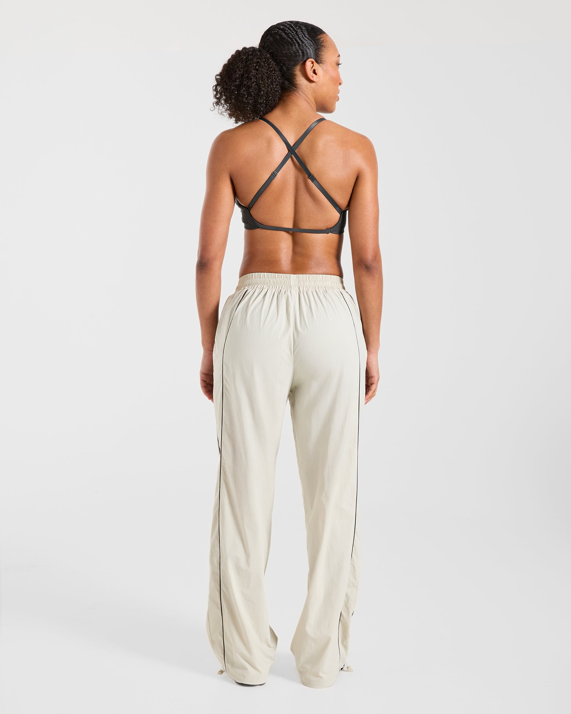 Retro Track Joggers - Off Weiß