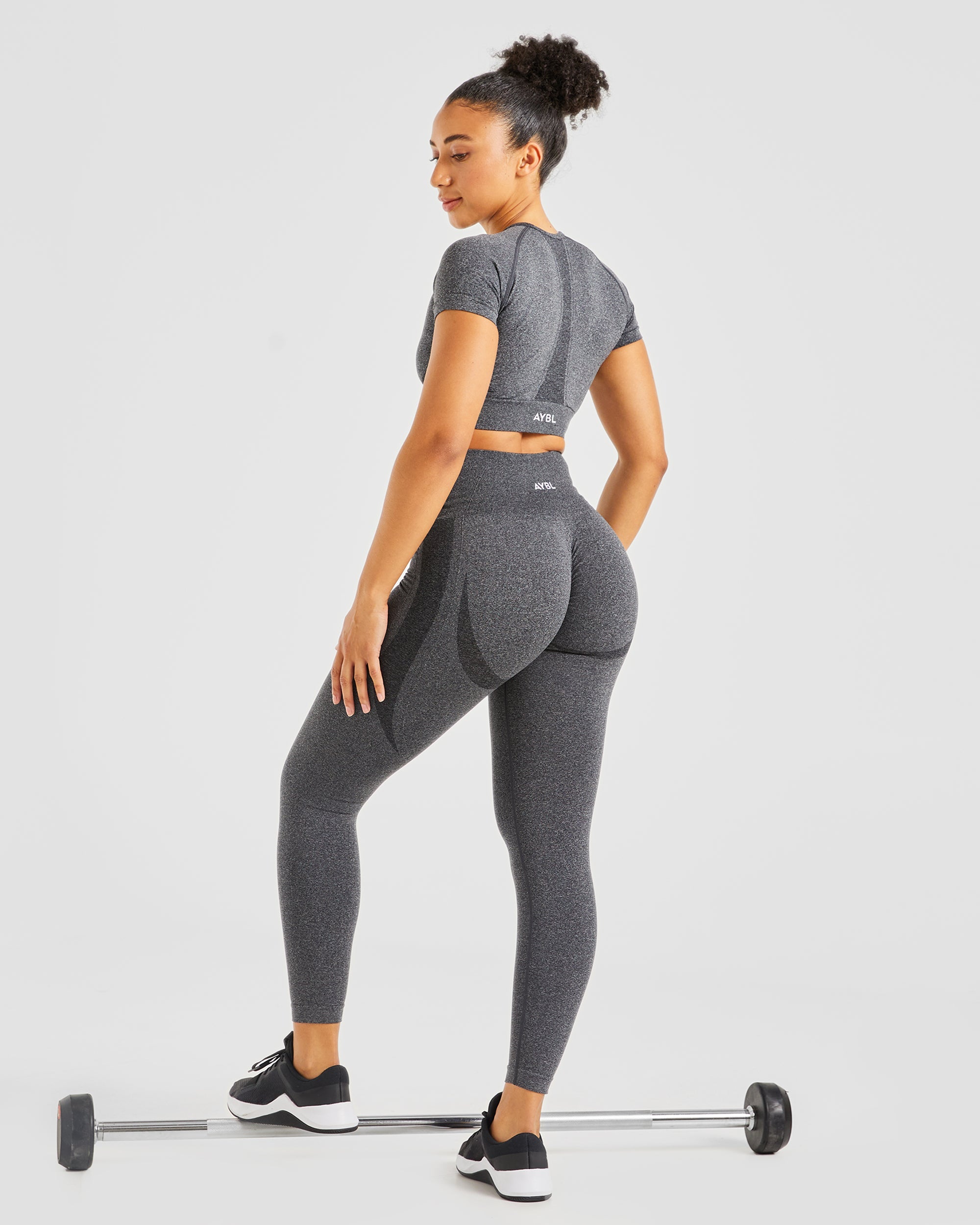 Empower Seamless Leggings - Schwarz Marl