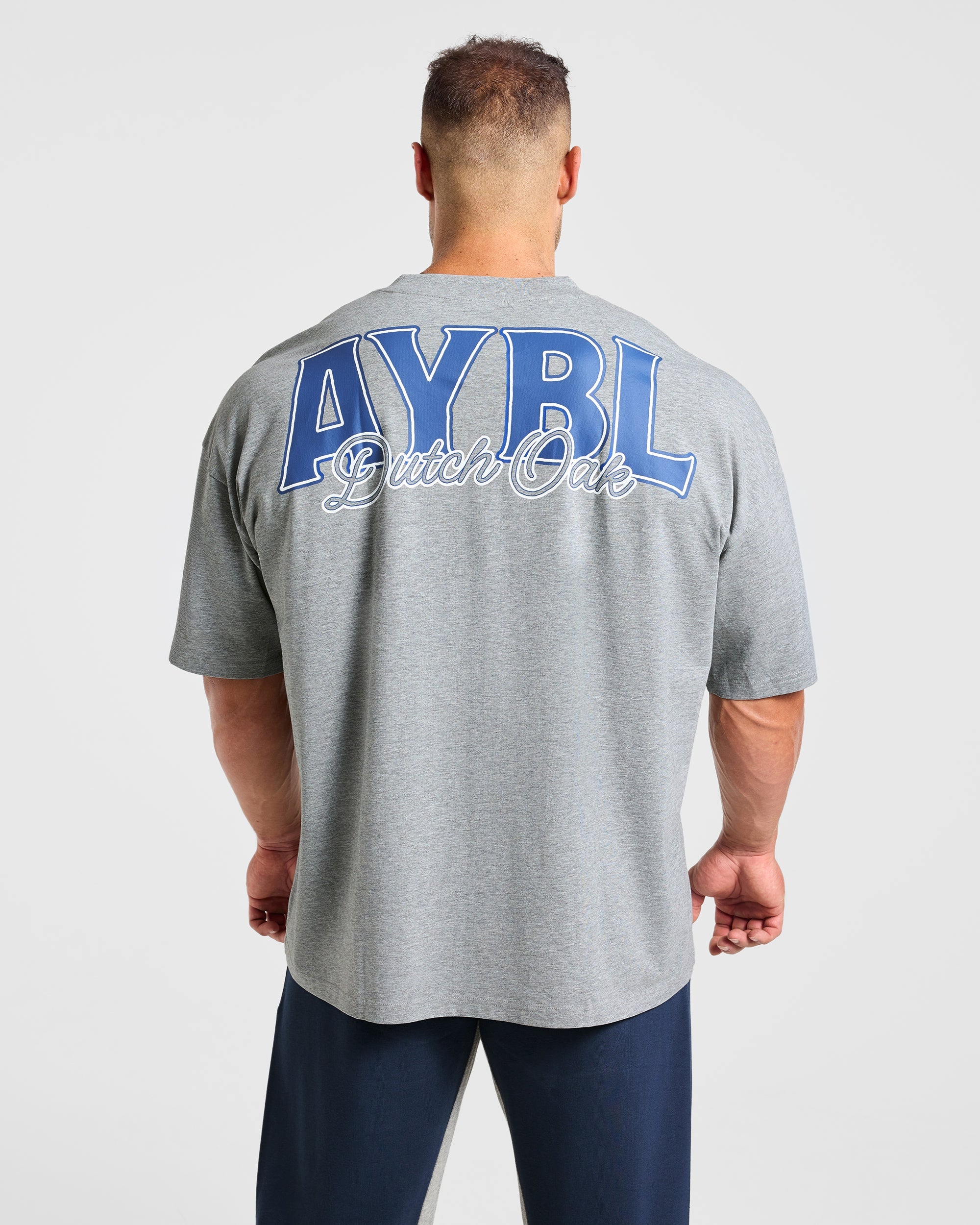 Wesley Vissers x AYBL Dutch Oak Oversized T Shirt - Mid Marl Grau