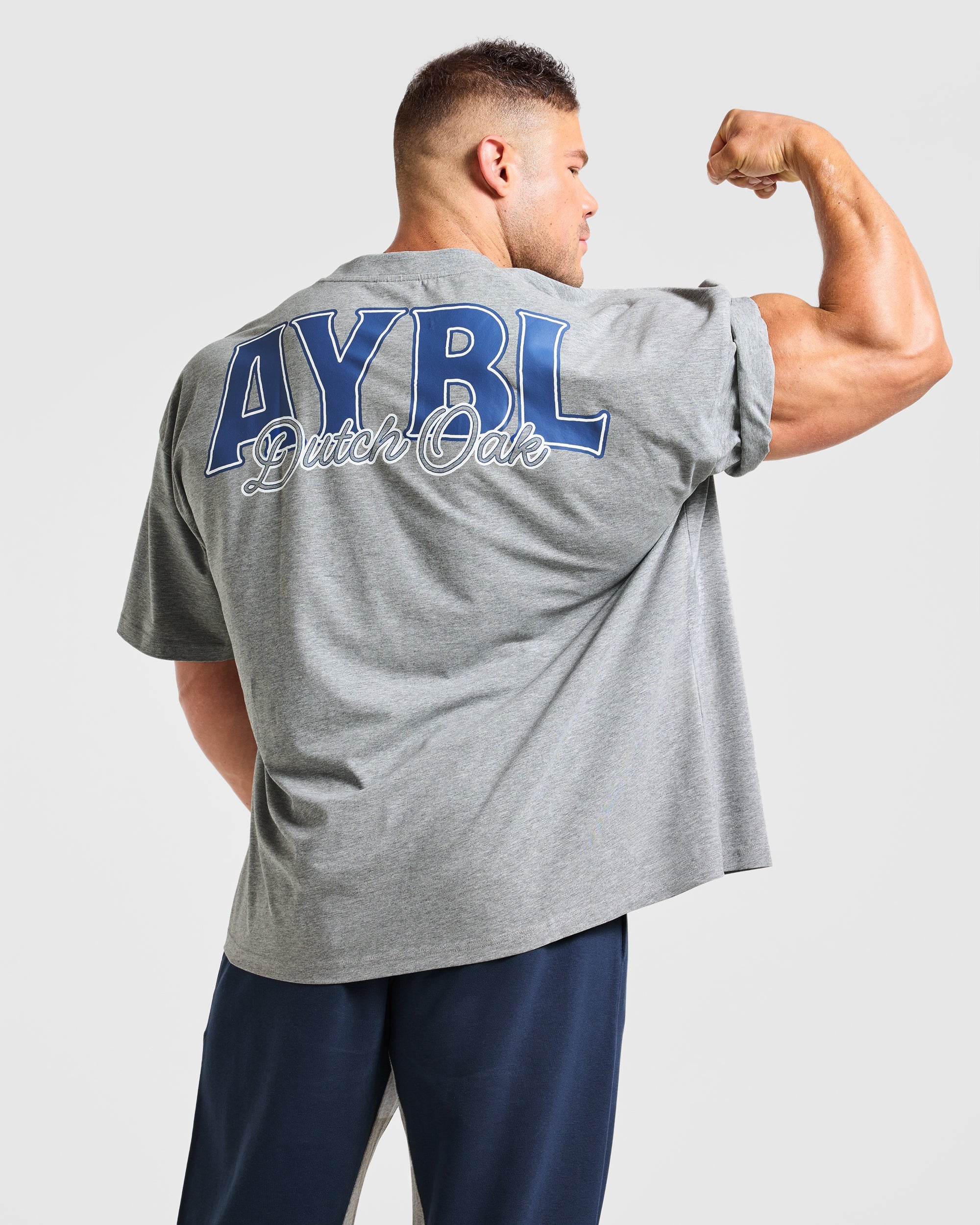 Wesley Vissers x AYBL Dutch Oak Oversized T Shirt - Mid Marl Grau