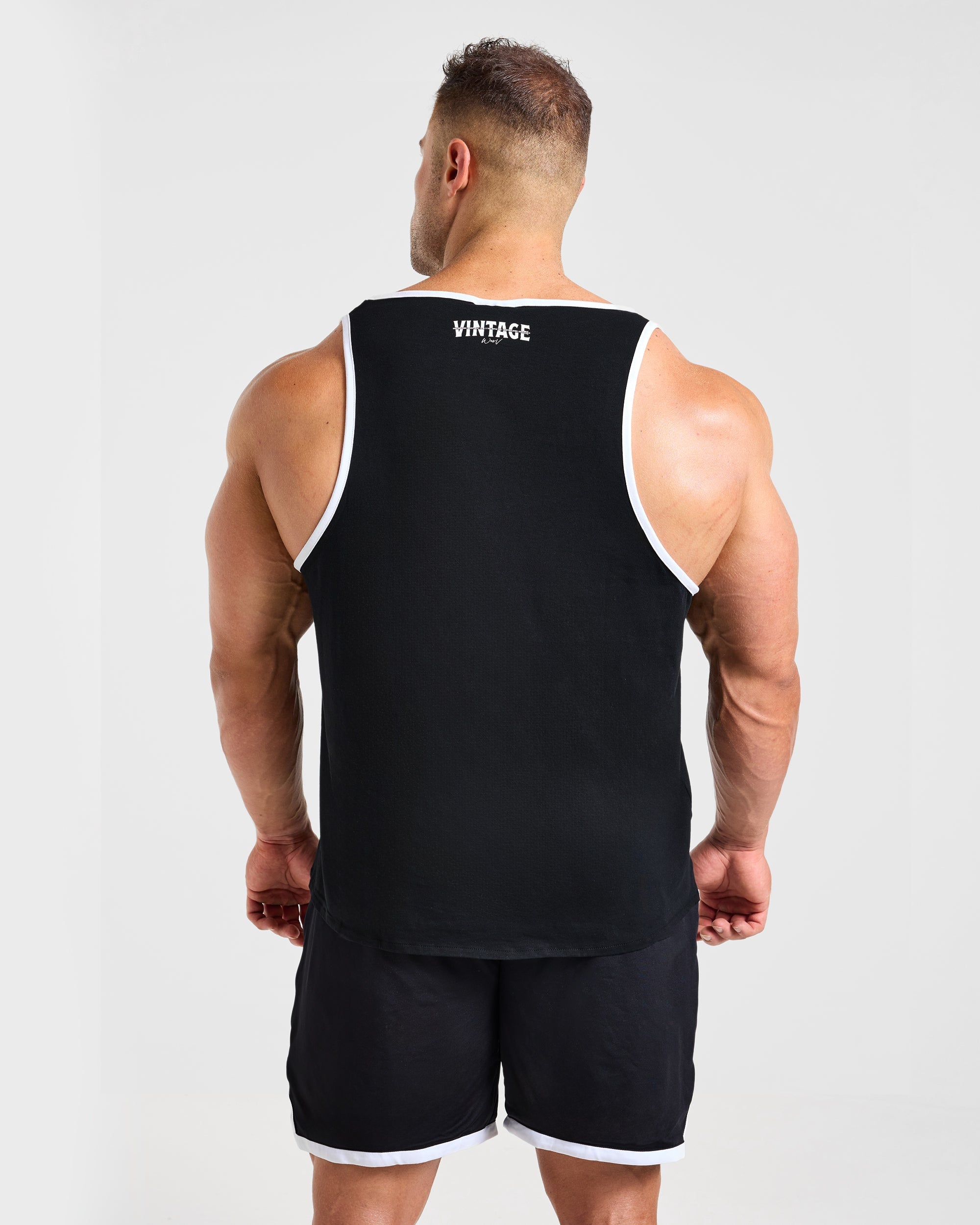 Wesley Vissers x Contrast Tank - Schwarz