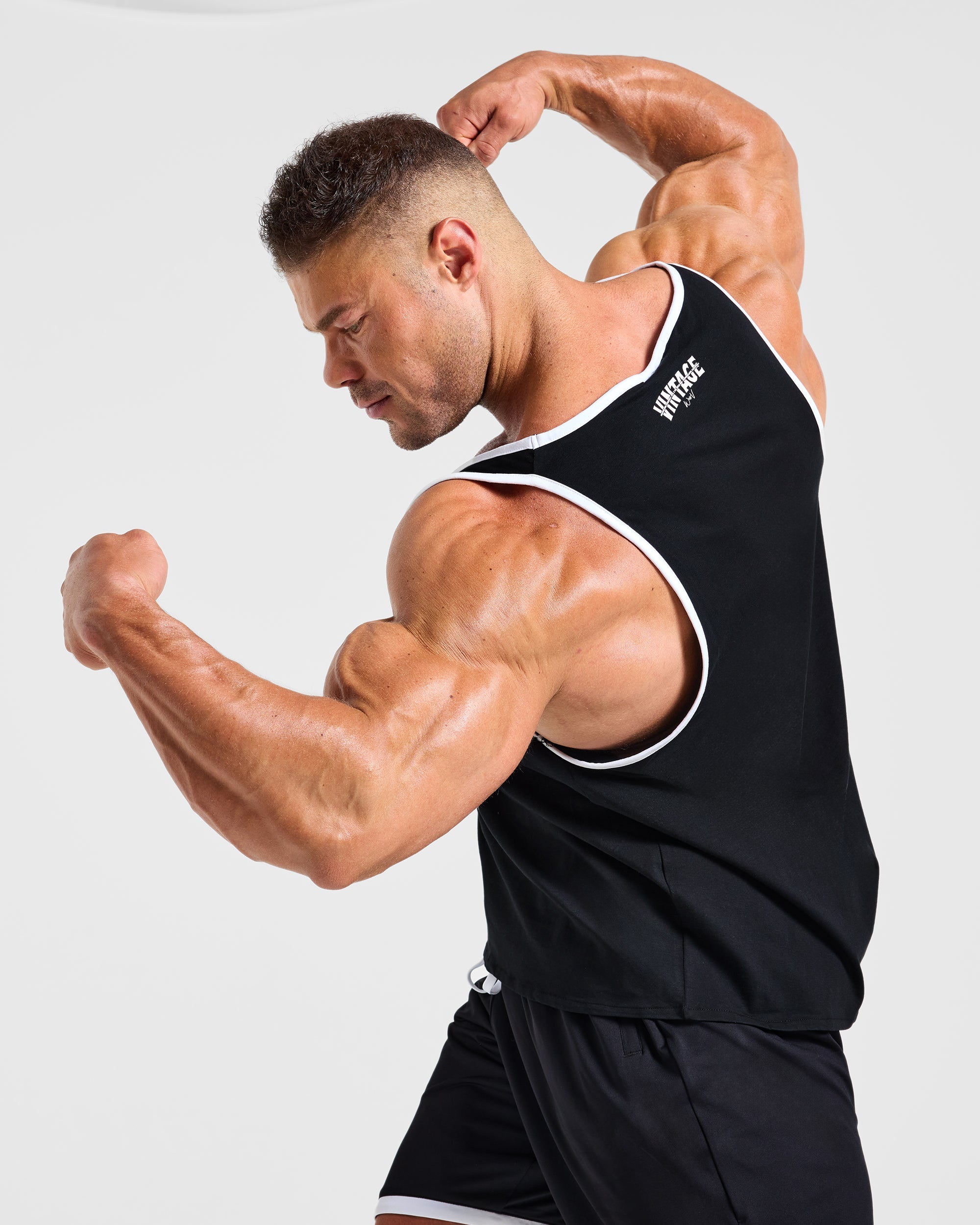 Wesley Vissers x Contrast Tank - Schwarz