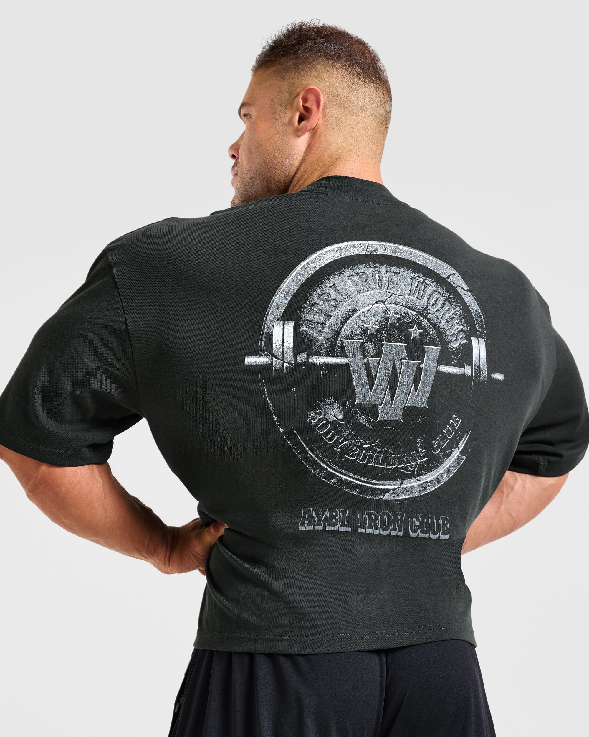 Wesley Vissers x AYBL Iron Works Oversized T Shirt - Grau