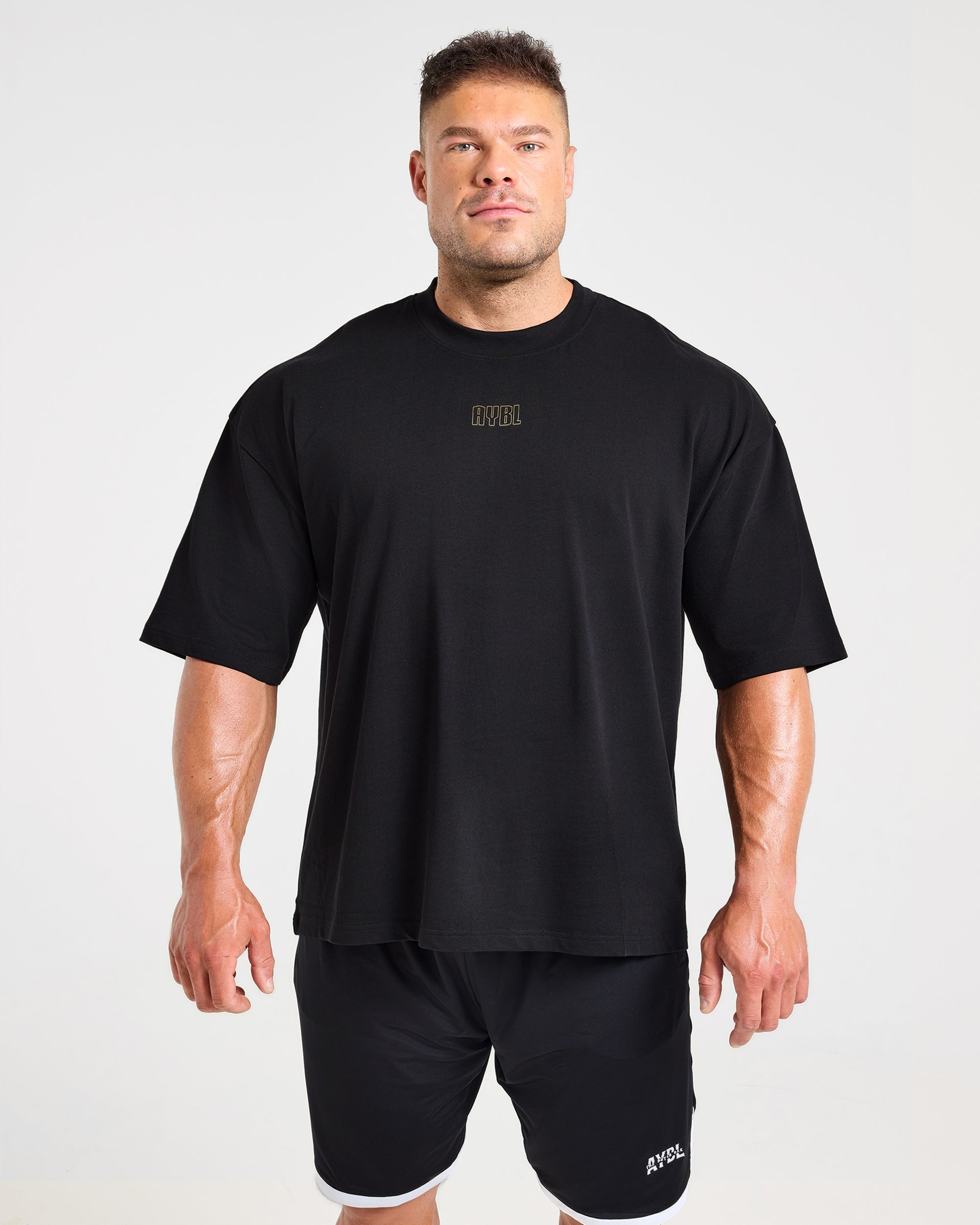 Wesley Vissers x Rooted in Greatness Oversized T Shirt - Schwarz