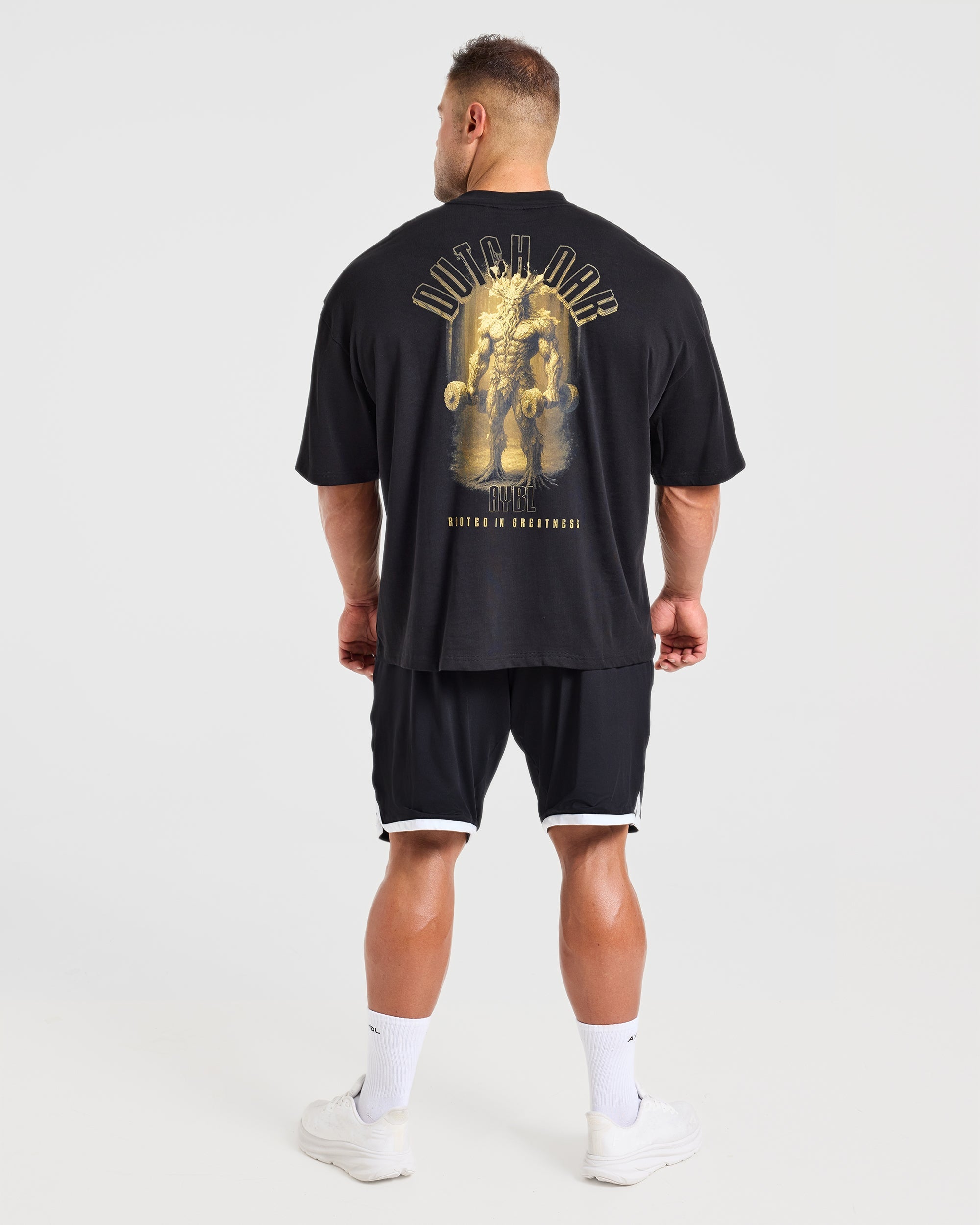 Wesley Vissers x Rooted in Greatness Oversized T Shirt - Schwarz