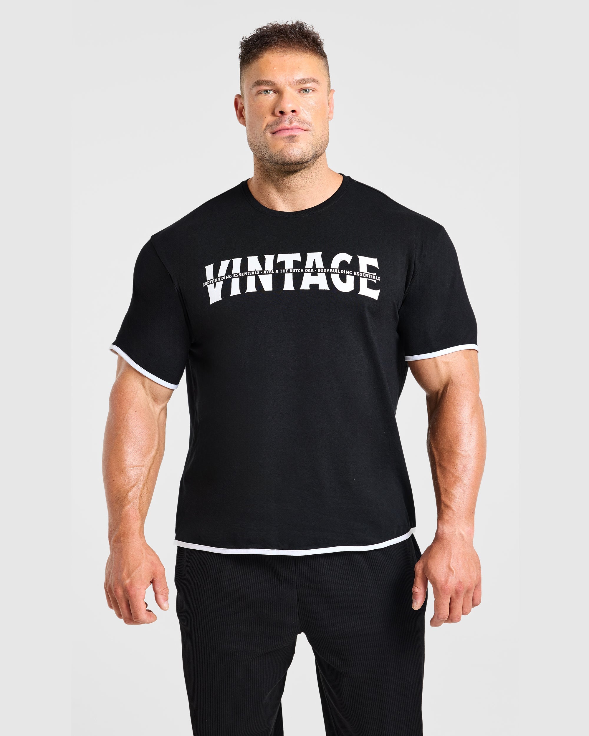 Wesley Vissers x Contrast T Shirt - Schwarz