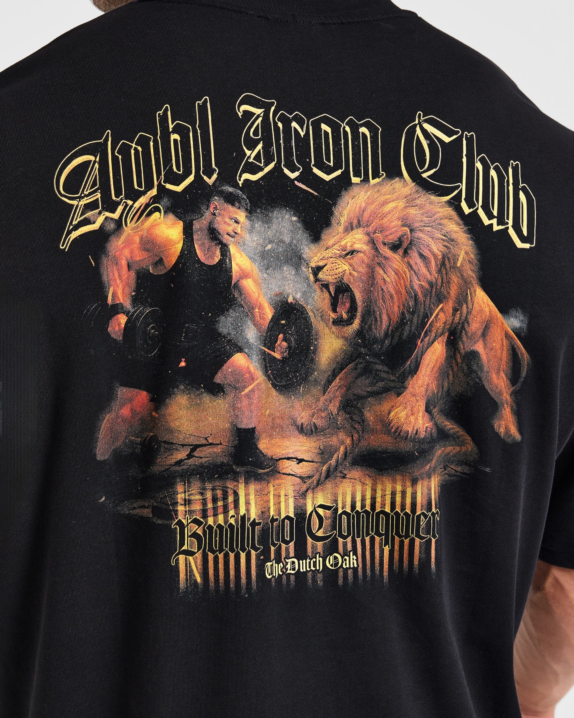 Wesley Vissers x Built to Conquer Oversized T Shirt - Schwarz