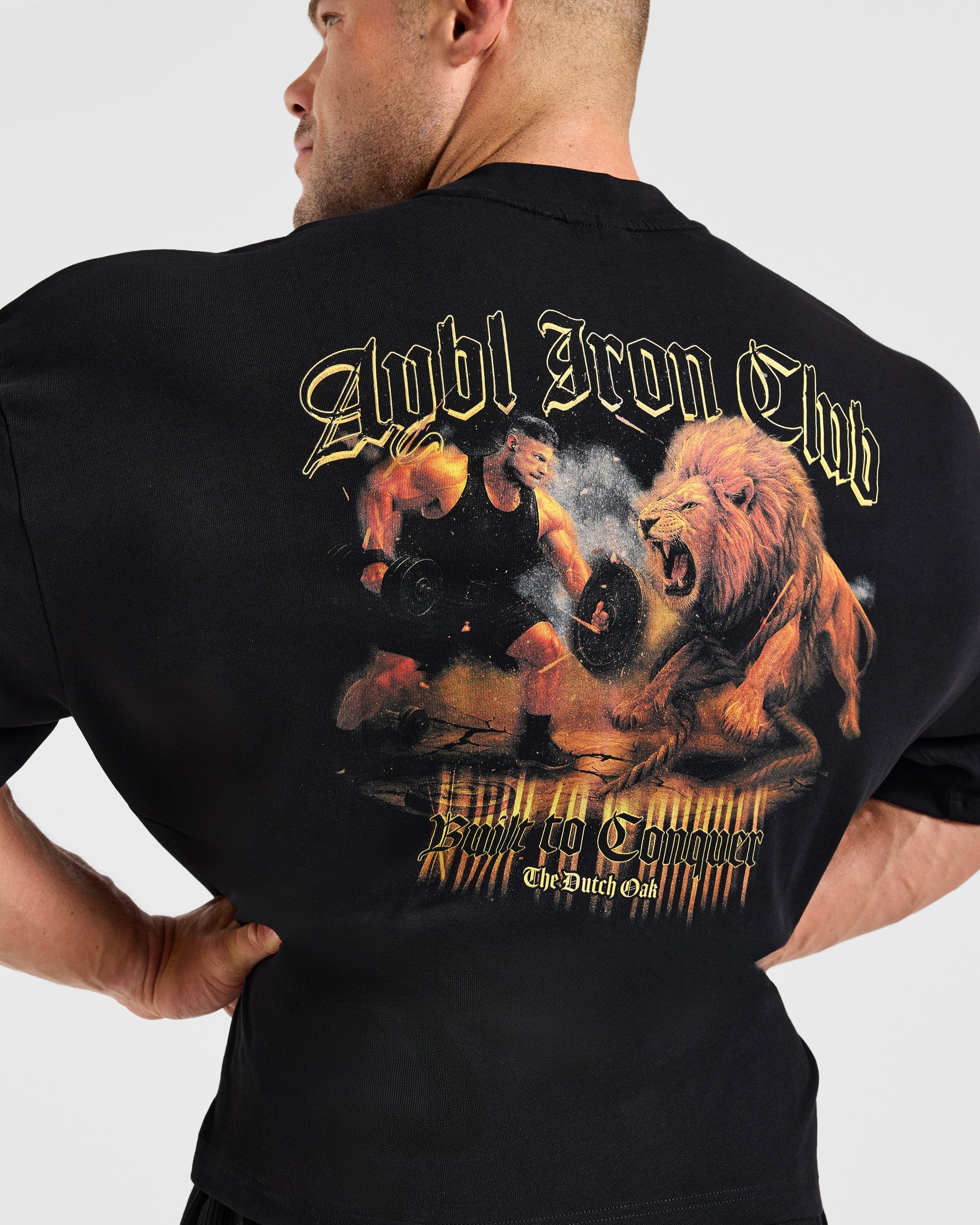 Wesley Vissers x Built to Conquer Oversized T Shirt - Schwarz